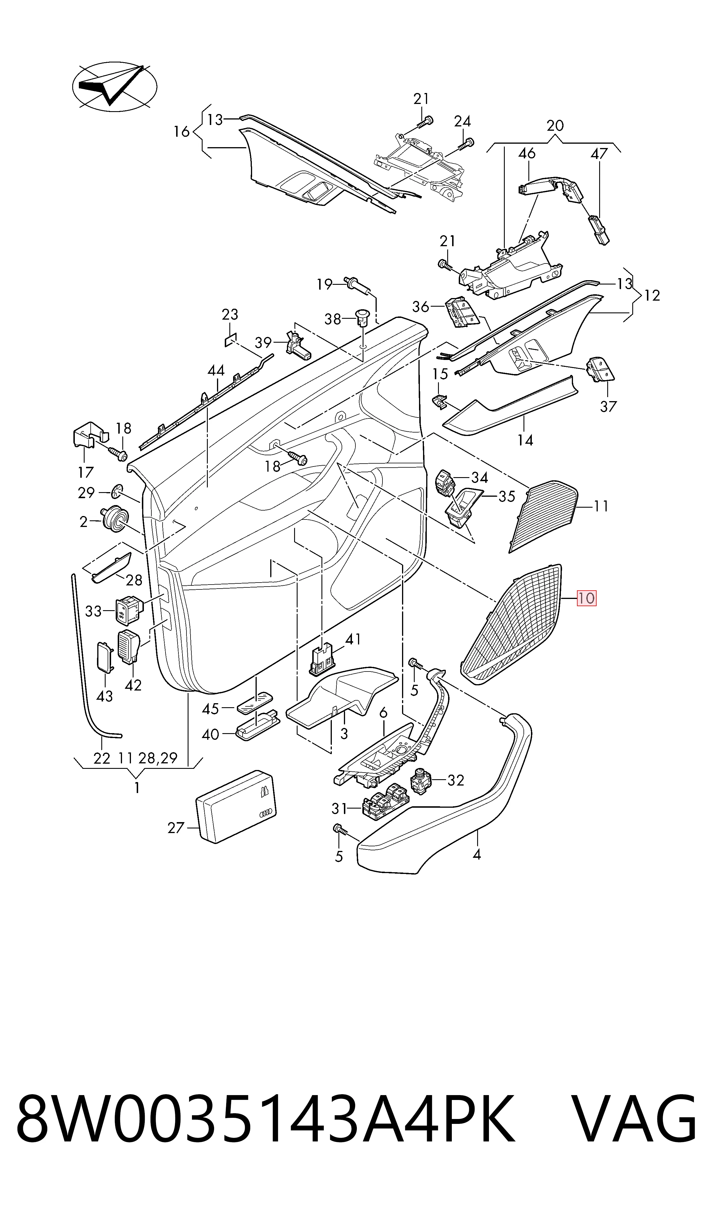 8W0035143A4PK VAG 