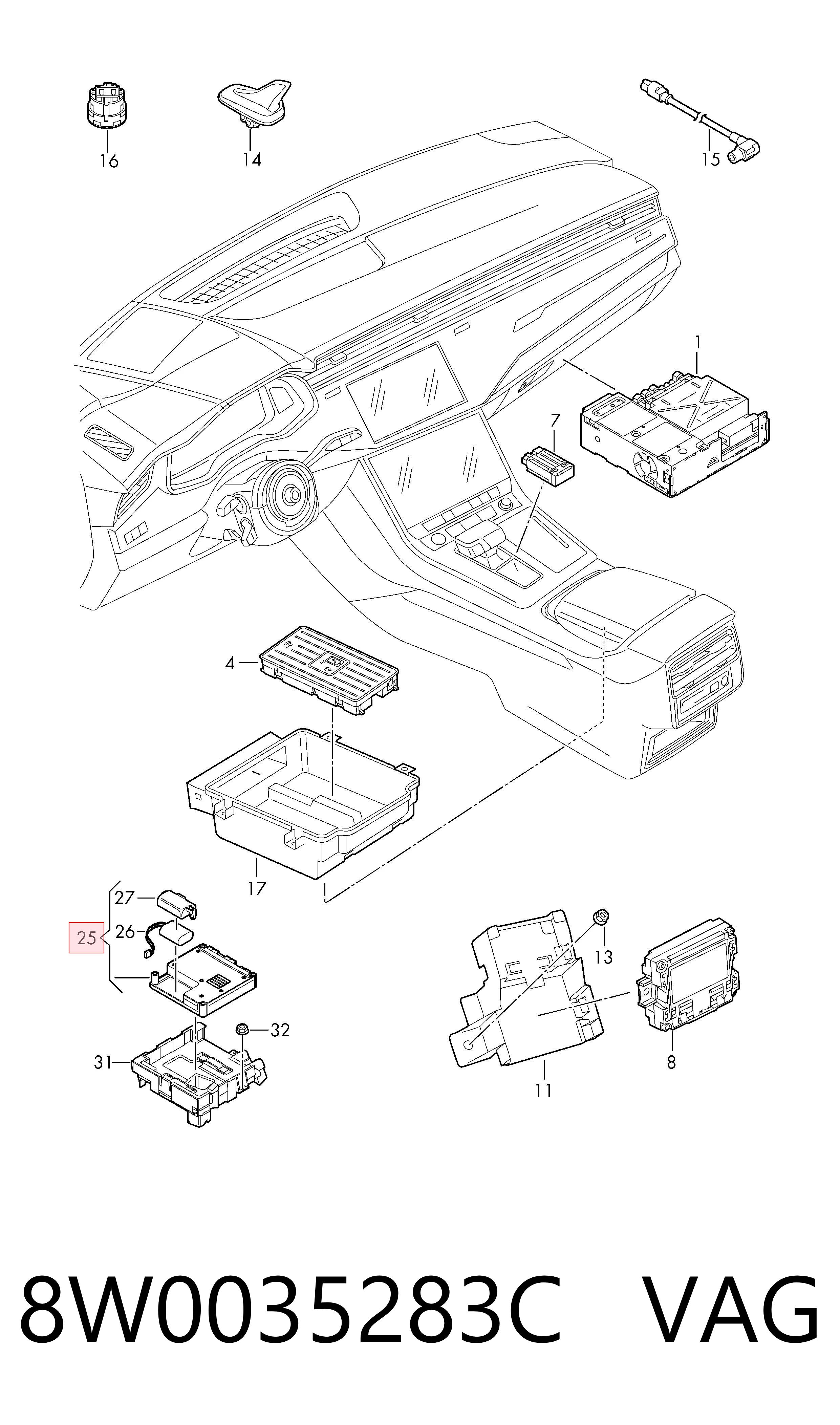  VAG 8W0035283C цена, от 1445.83 USD