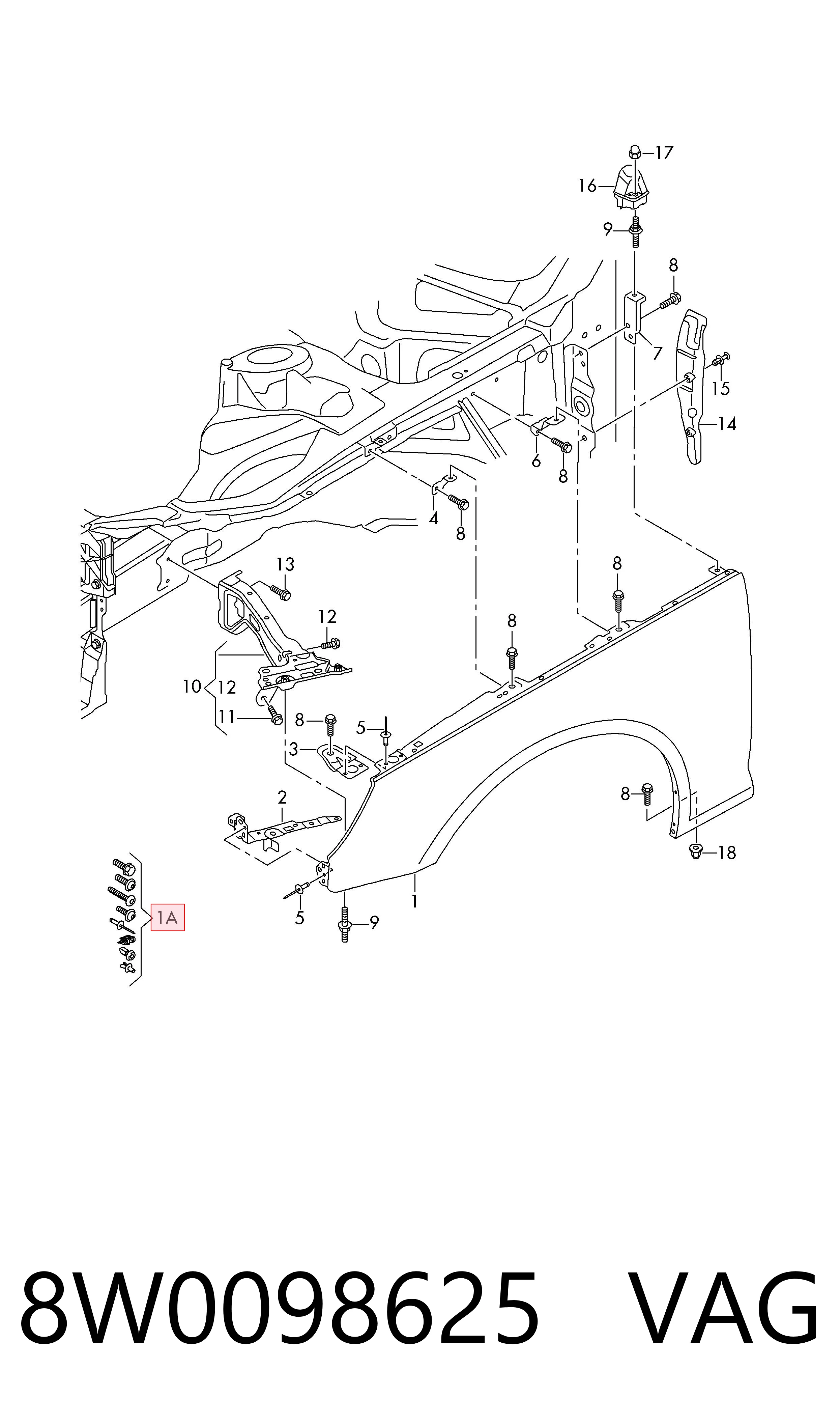 8W0098625 VAG 