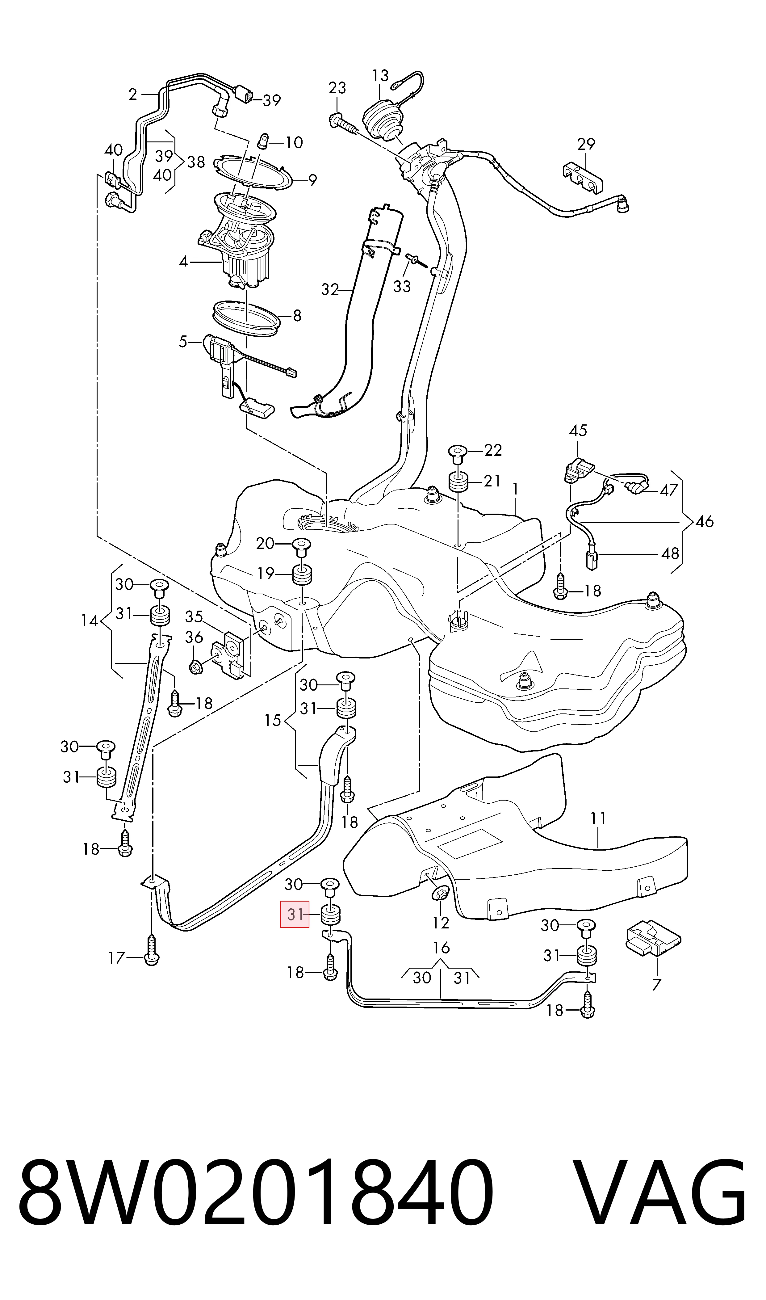 8W0201840 VAG