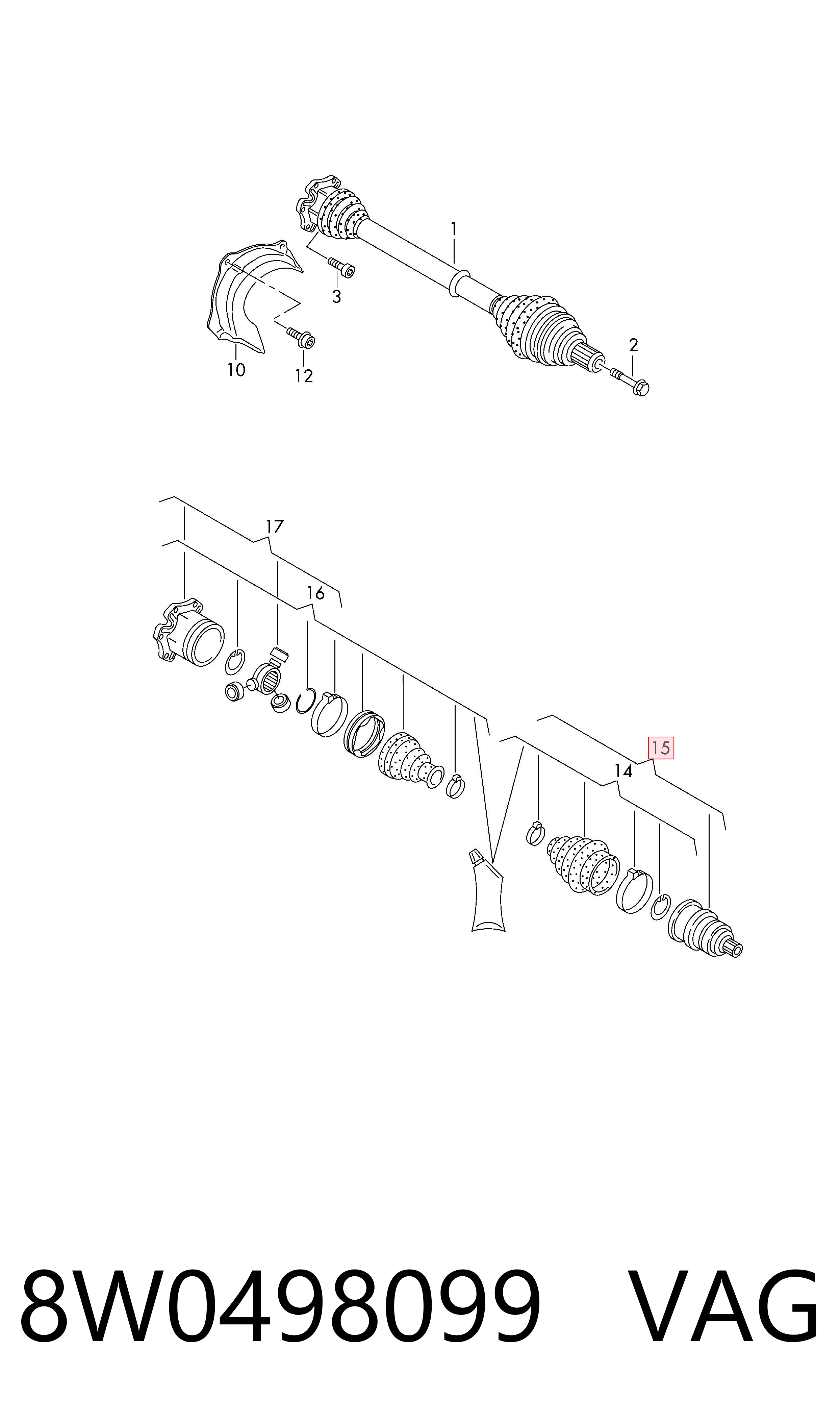Купить 0036099 GKN-Spidan Внешняя граната