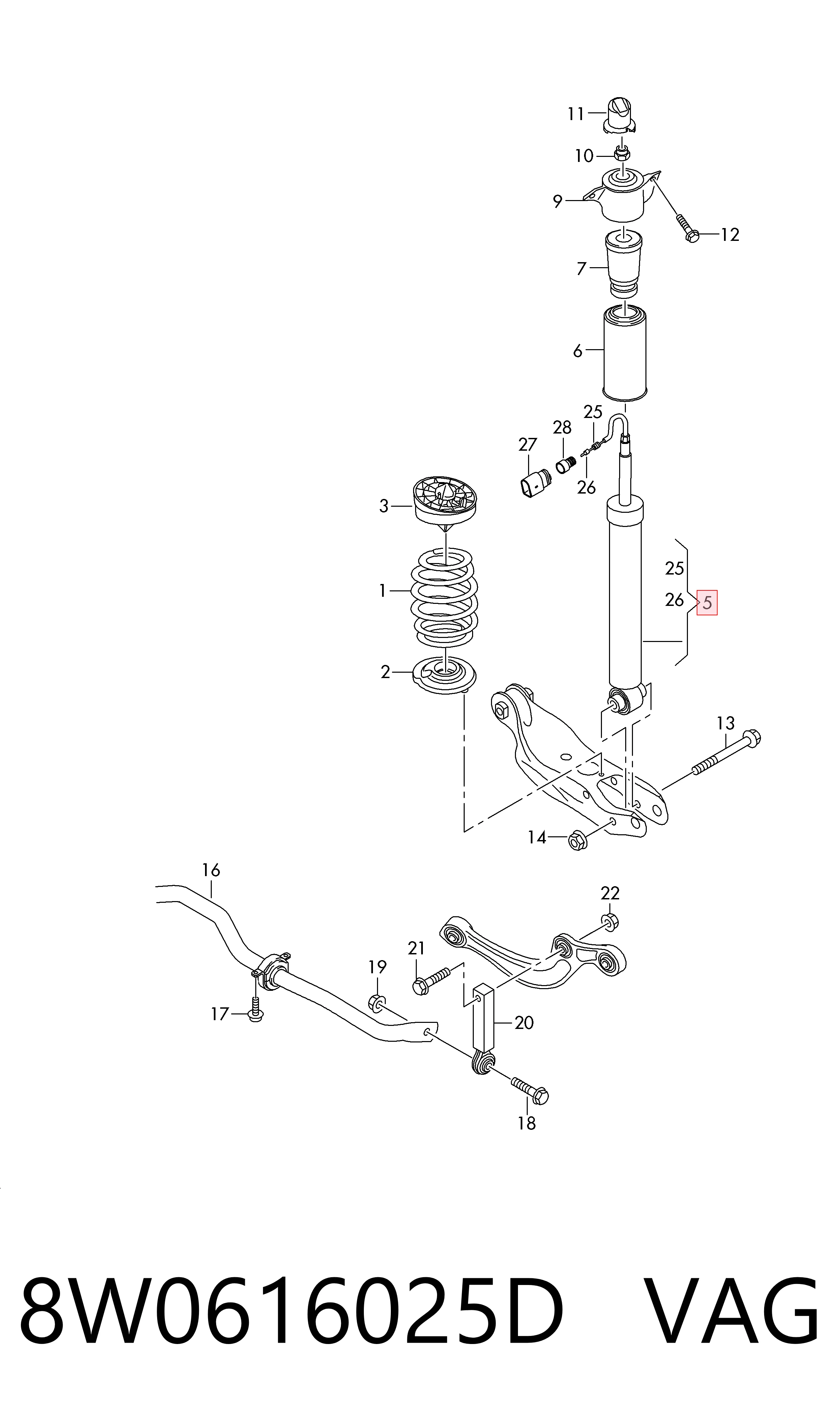 26296029 Bilstein Амортизаторы задние