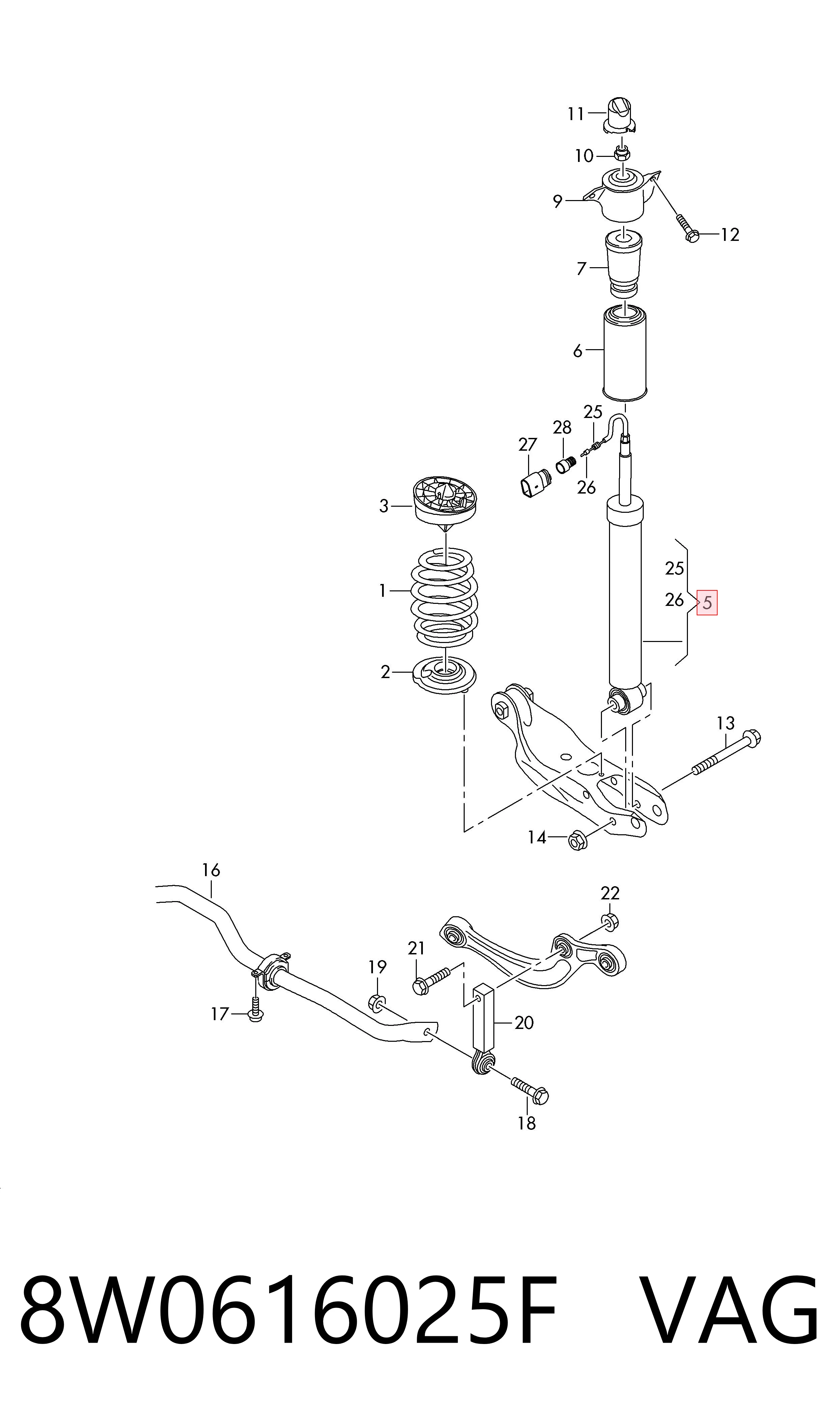 Купить 26296029 Bilstein Амортизатор задней подвески