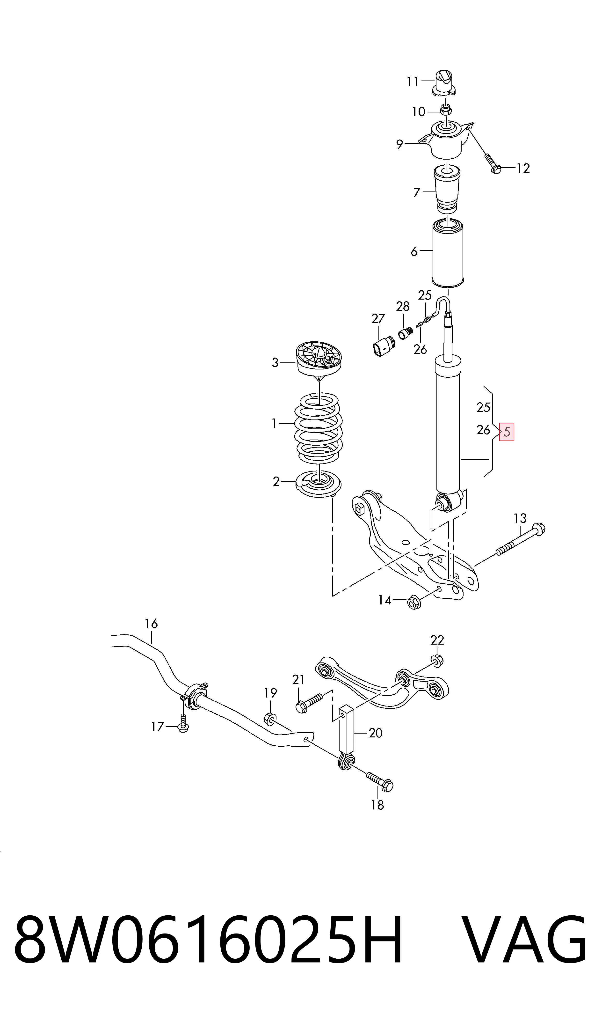 Амортизатор задний 26296029 Bilstein