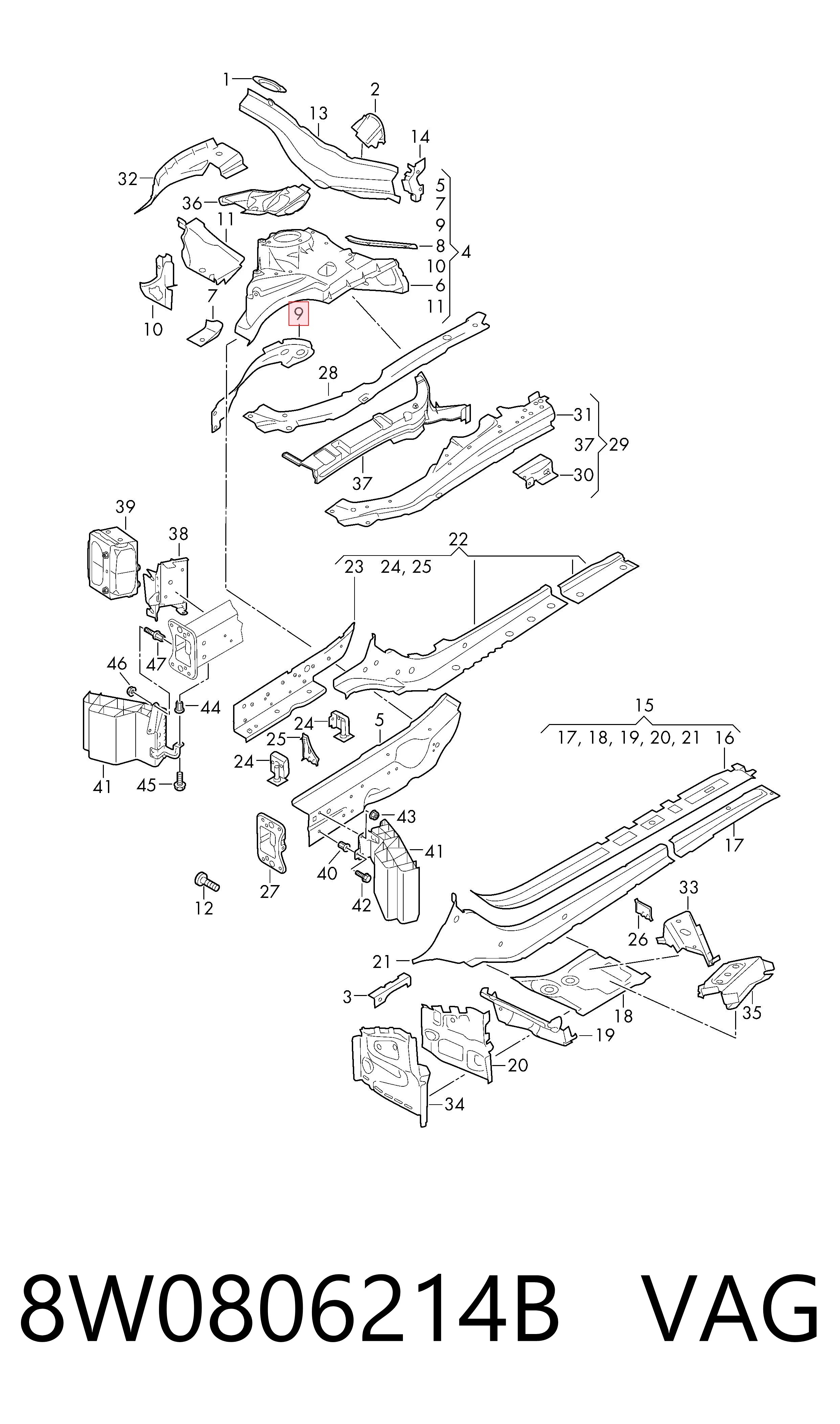 8W0806214B VAG