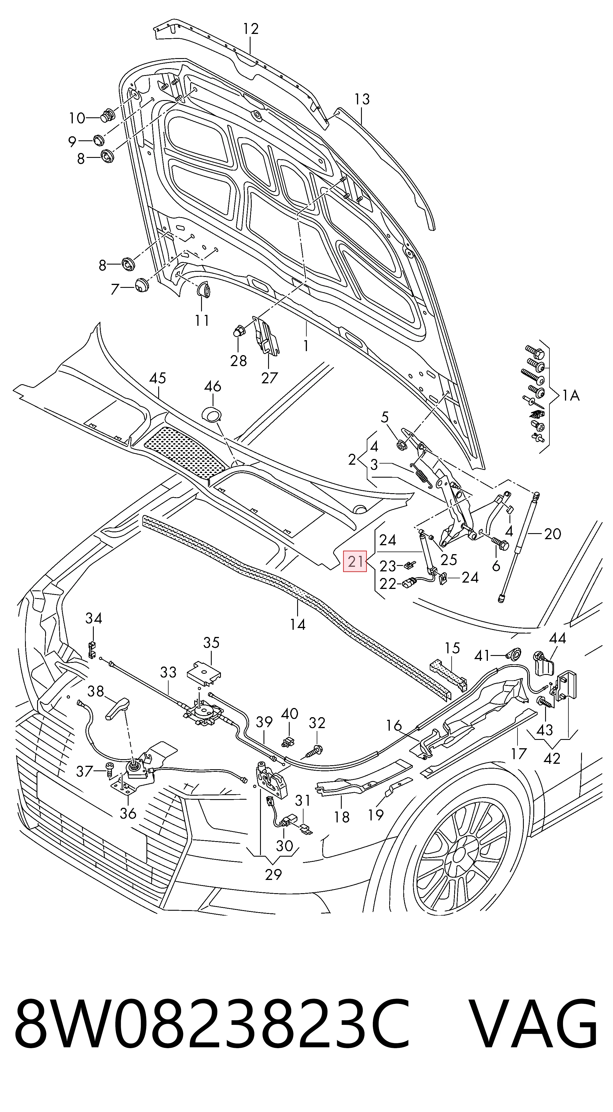  VAG 8W0823823C цена, от 101.36 USD