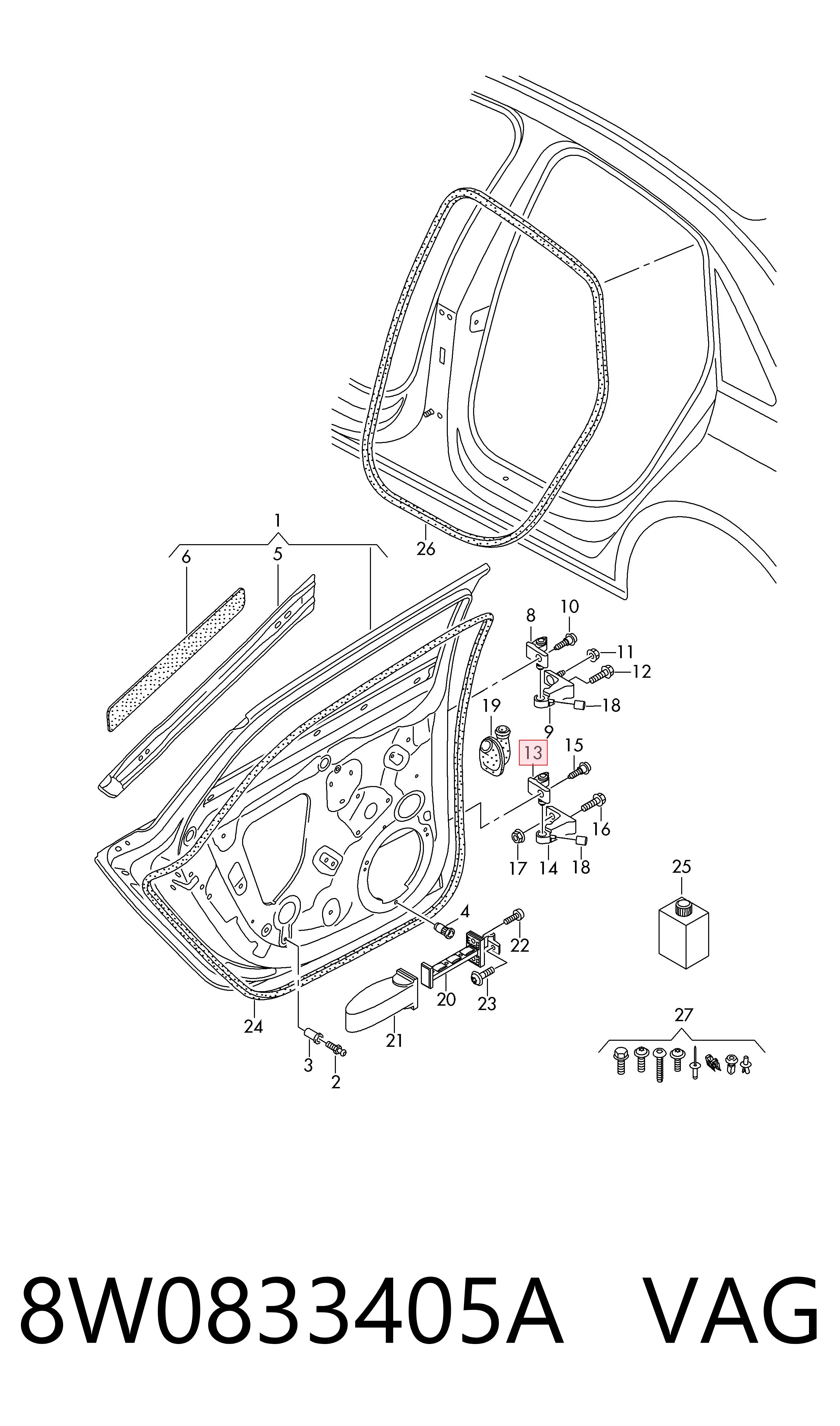 8W0833405A VAG 