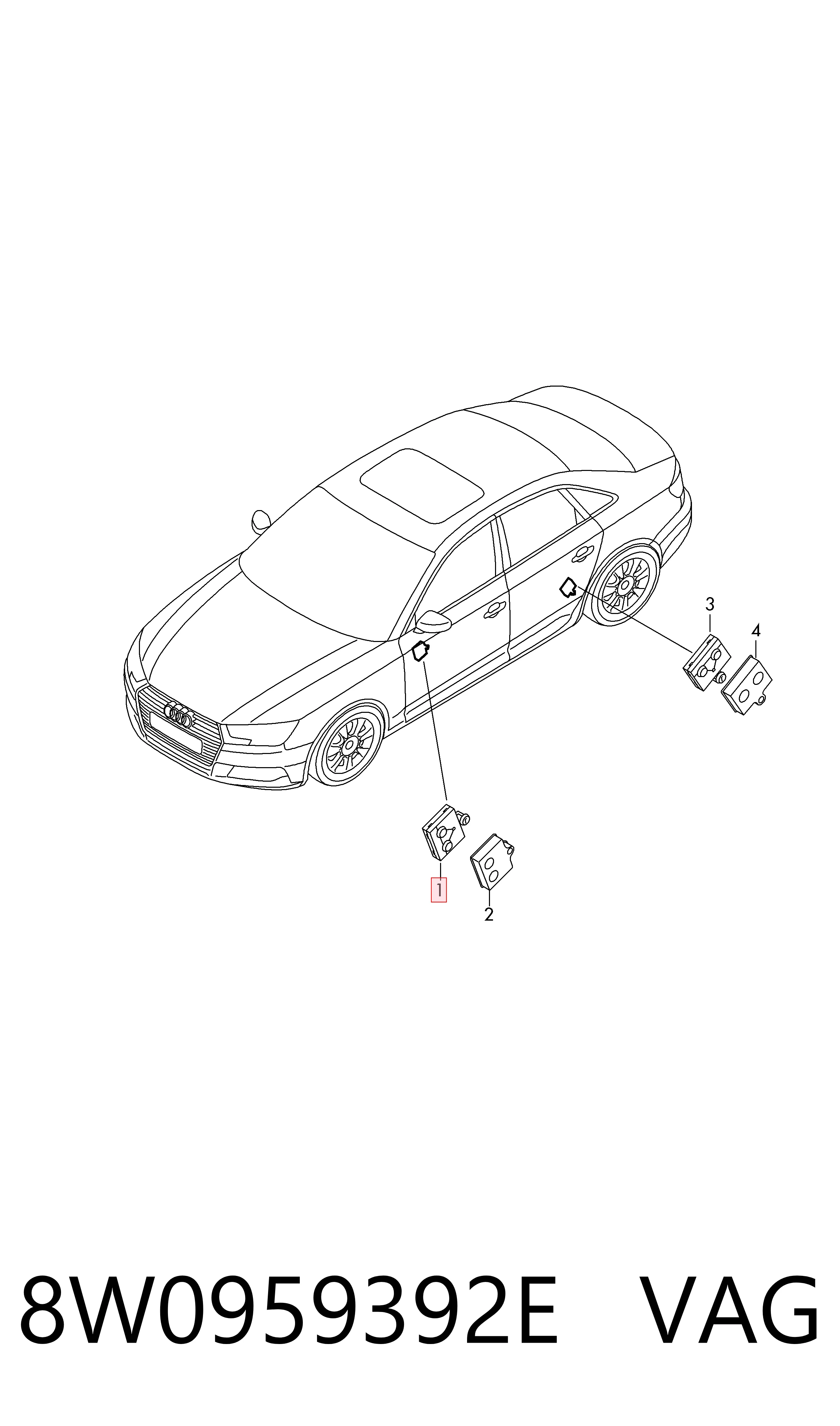 Блок комфорта передней двери Bentley 4M0959792E цена, от 10.12 USD