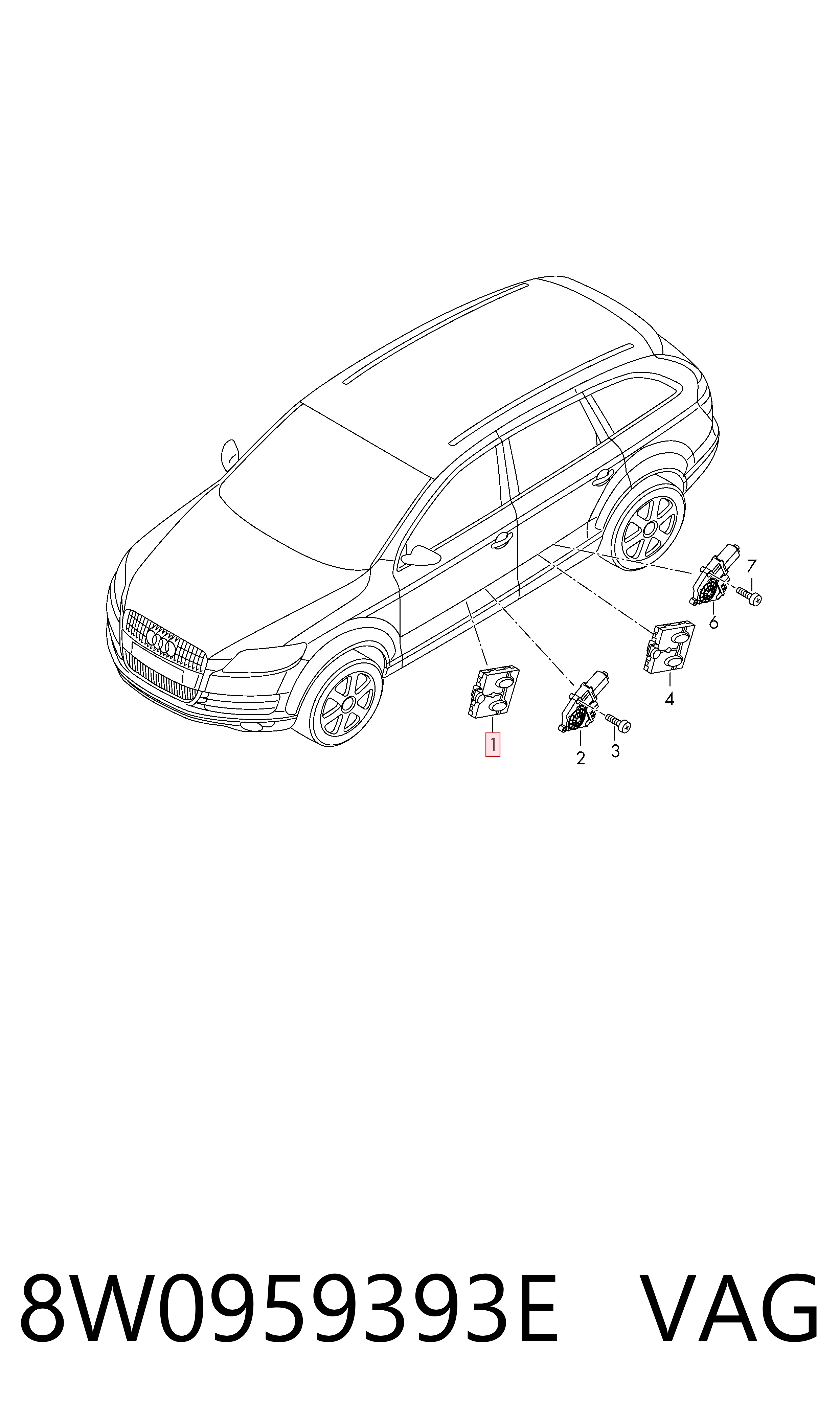 Блок комфорта передней двери 4M0959793E Bentley