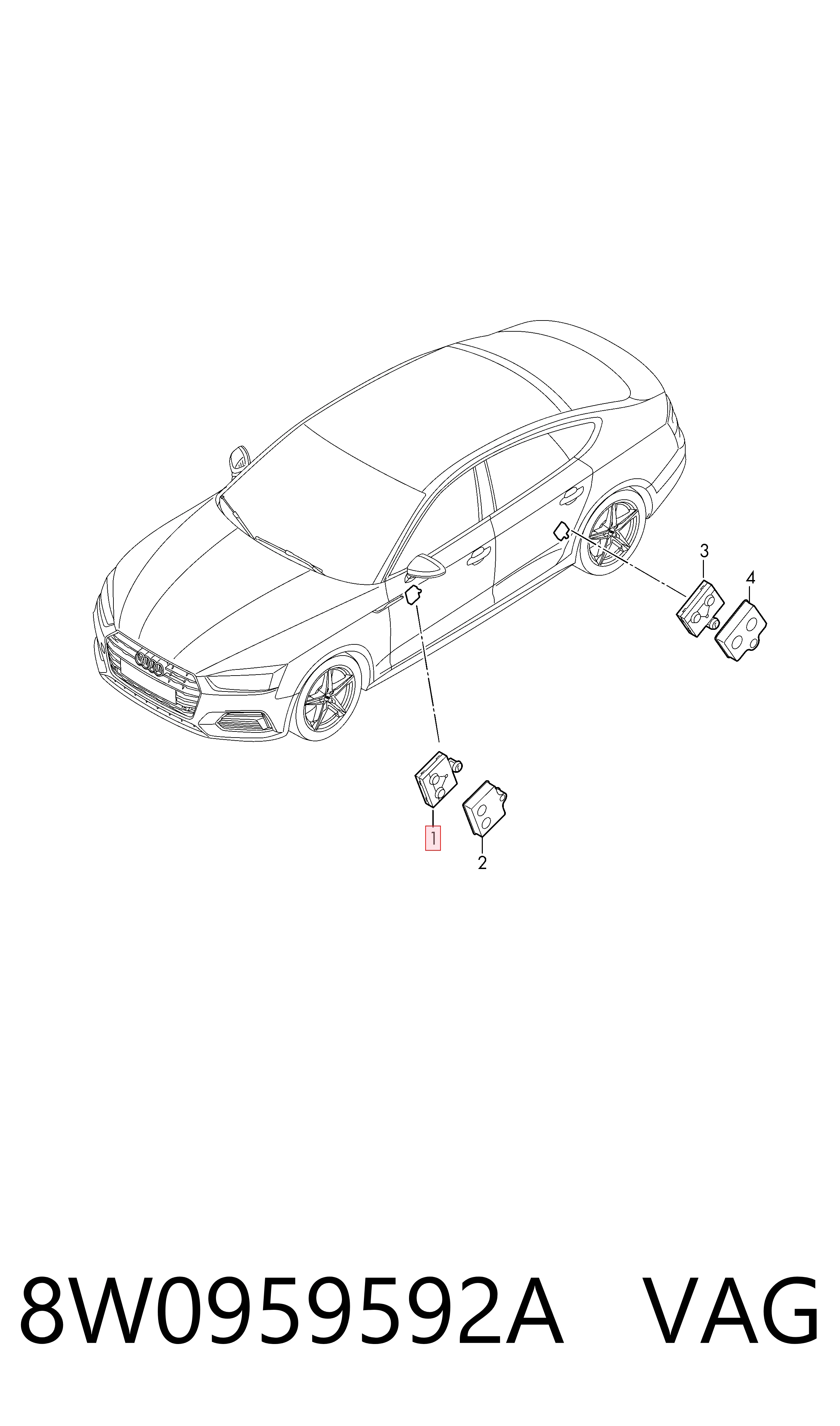 Блок комфорта передней двери 4M0959792E Bentley