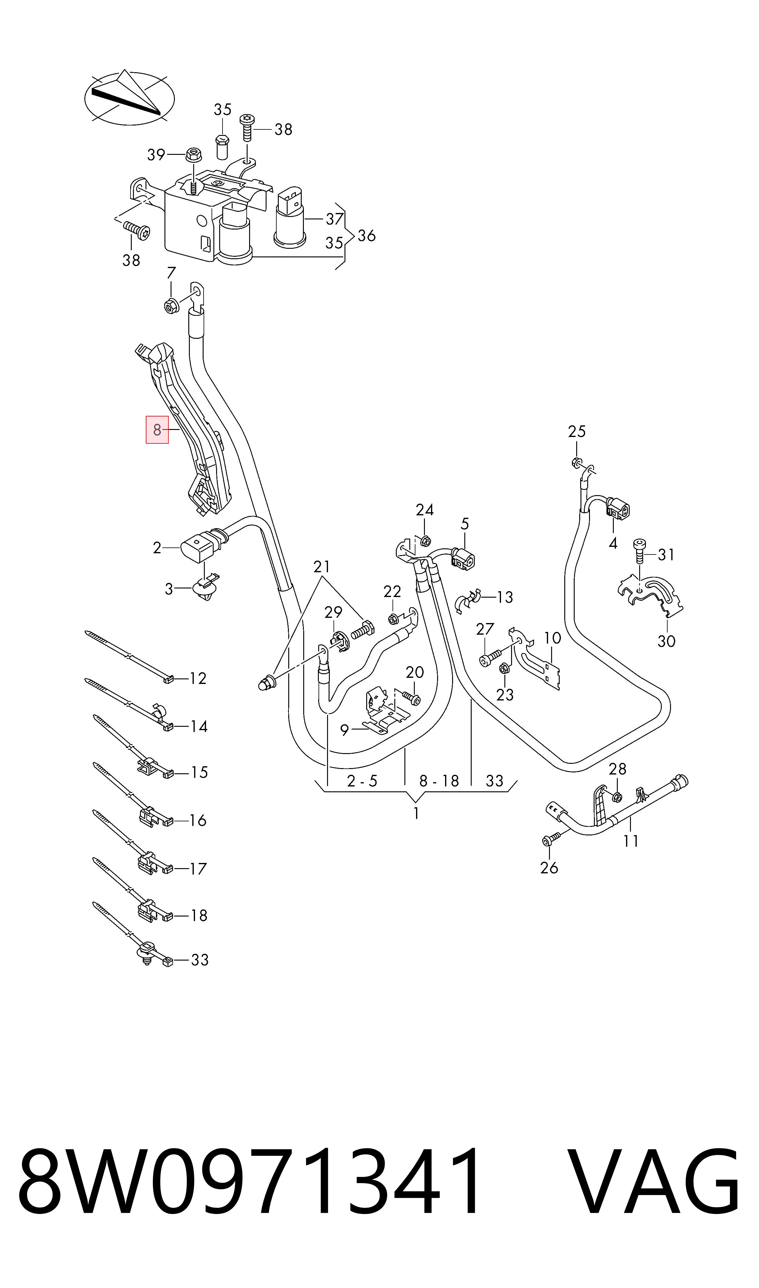 8W0971341 VAG 