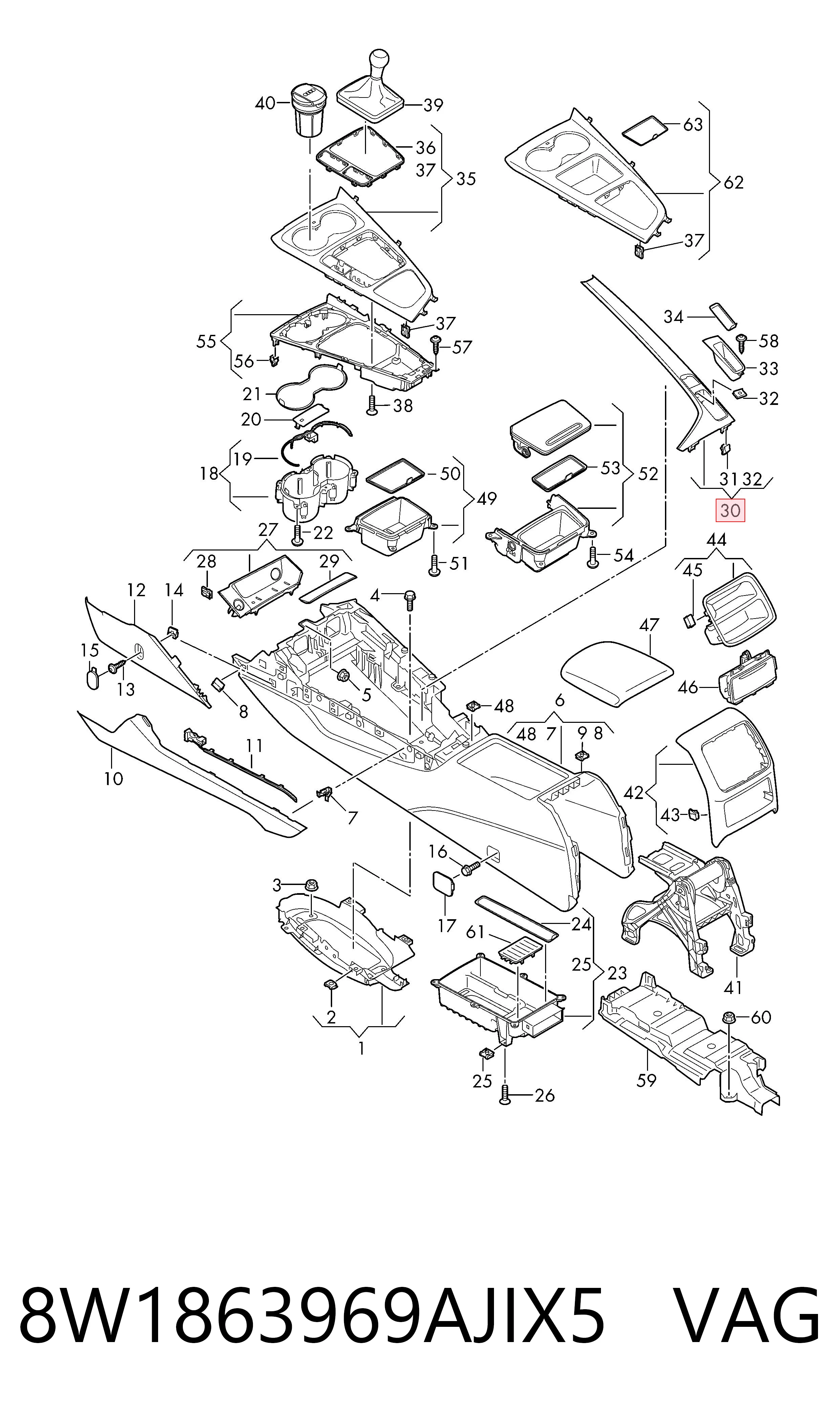 8W1863969AJIX5 VAG 