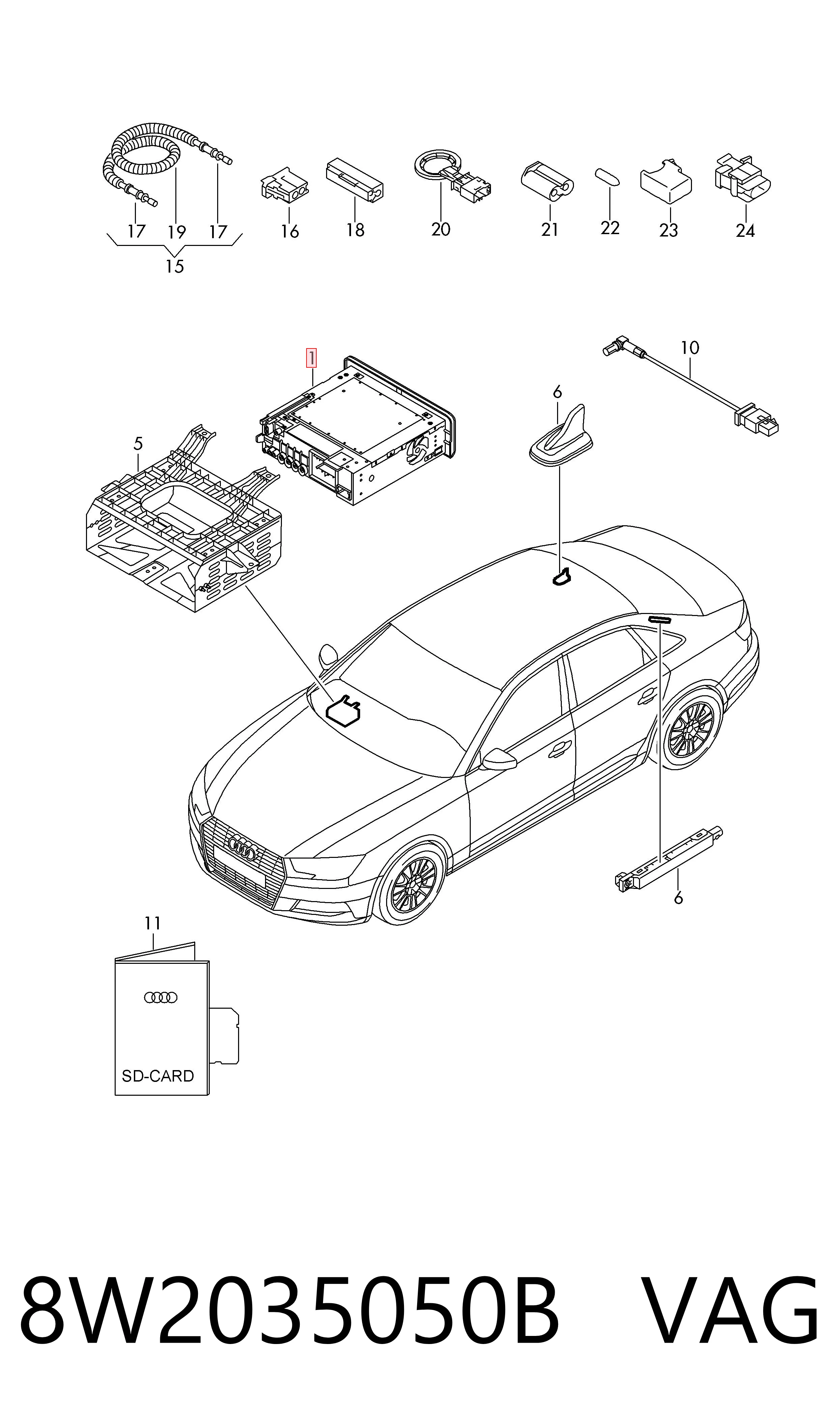 8W2035050B VAG 