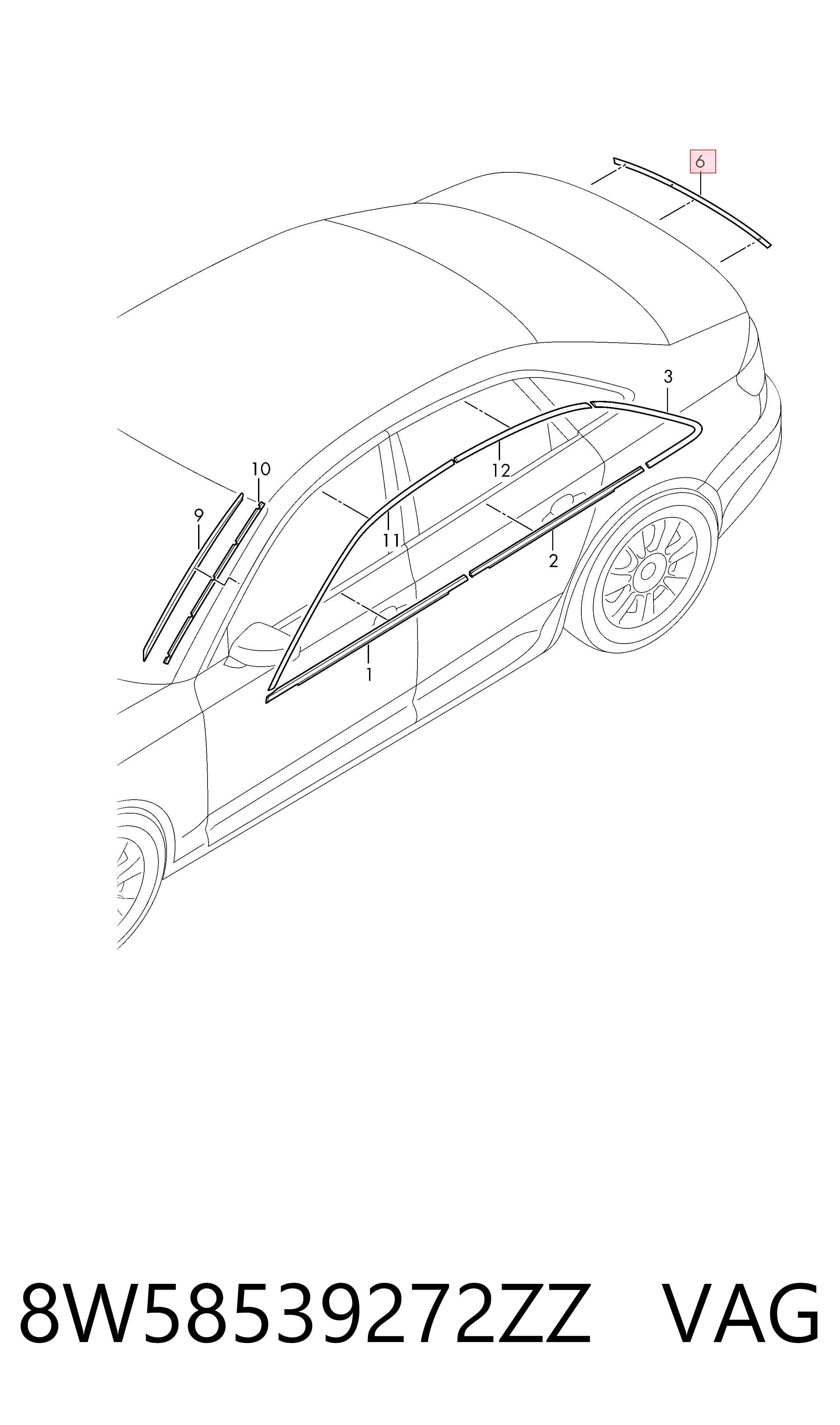 Купить 8W58539272ZZ VAG 