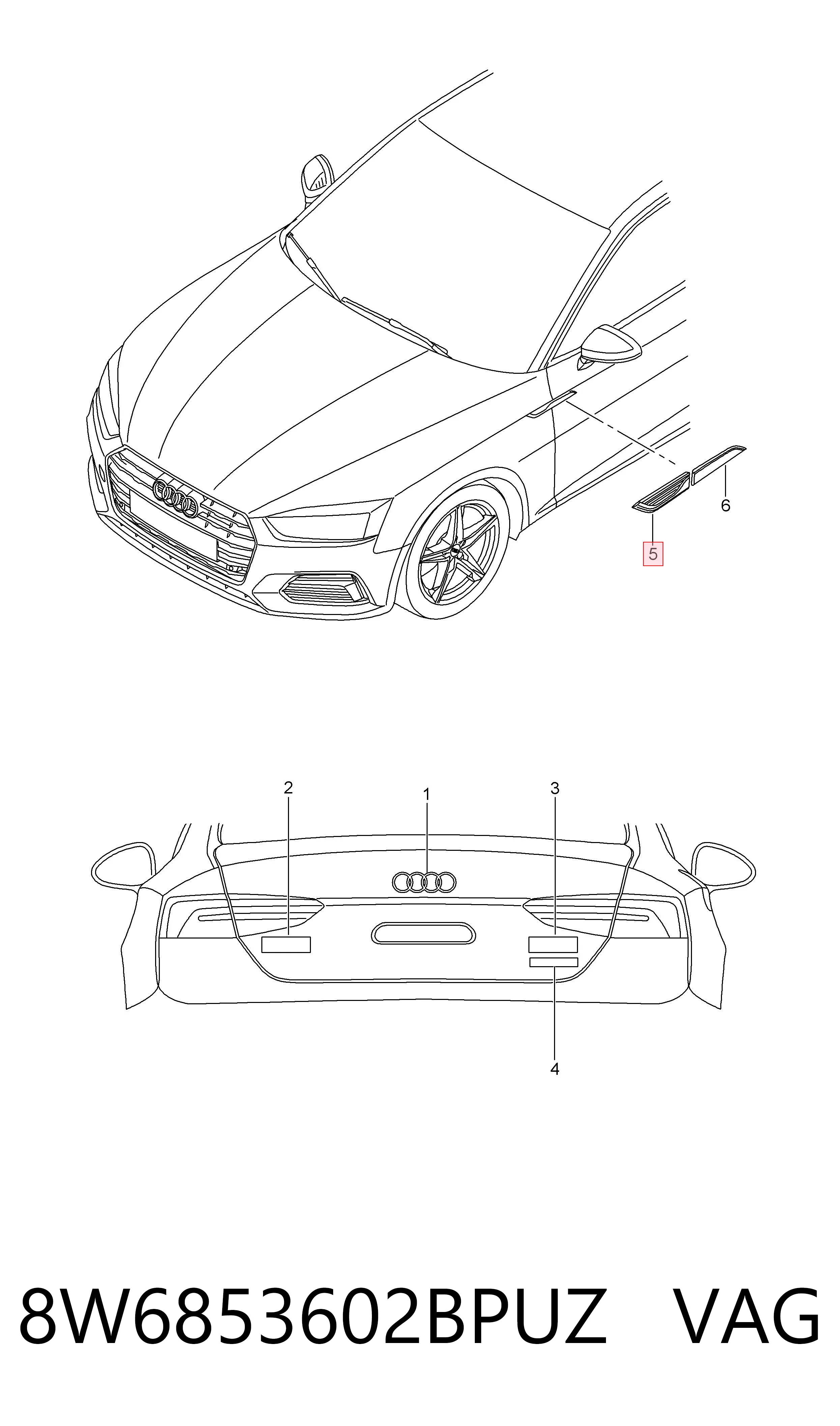 8W6853602BPUZ VAG 