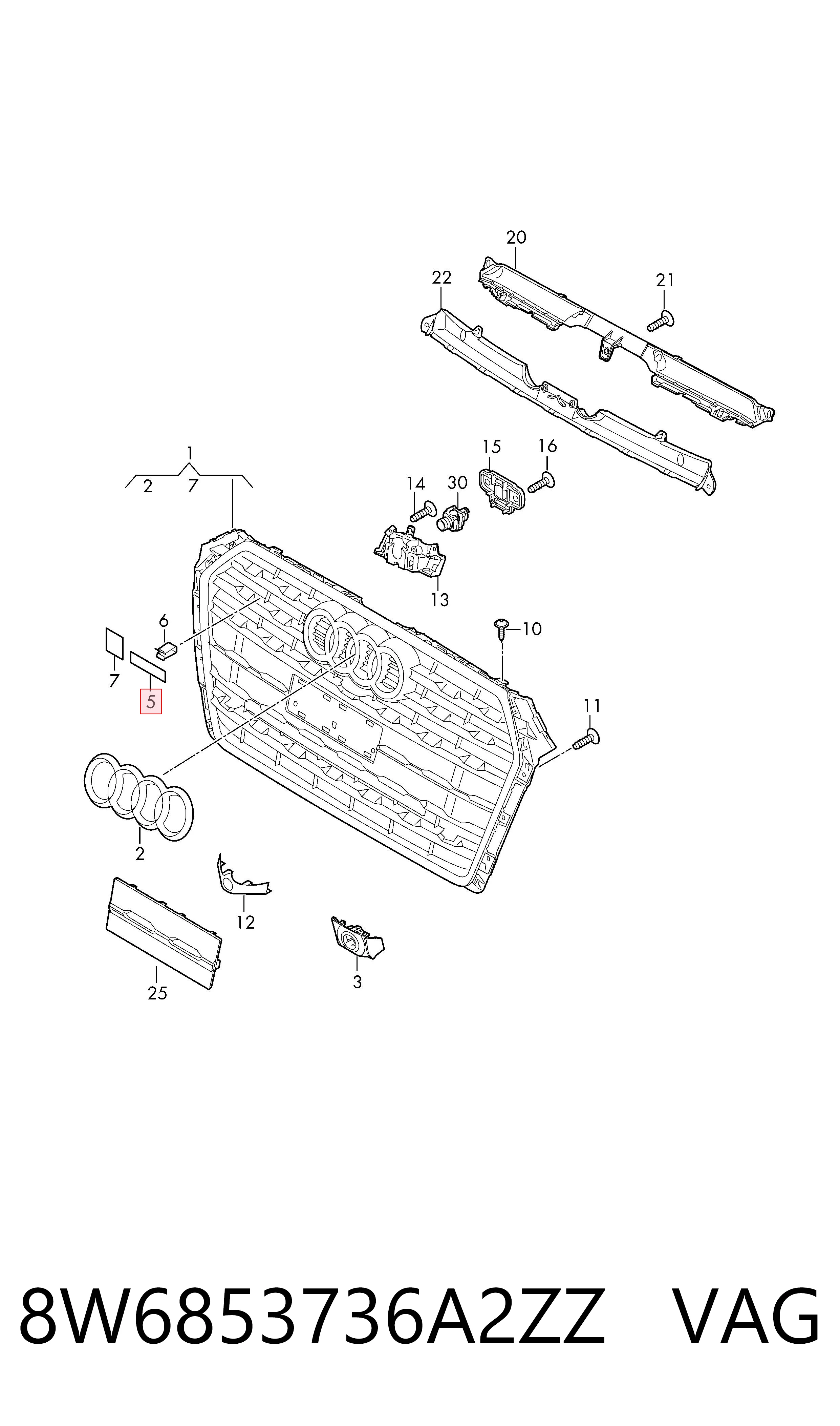 8W6853736A2ZZ VAG 