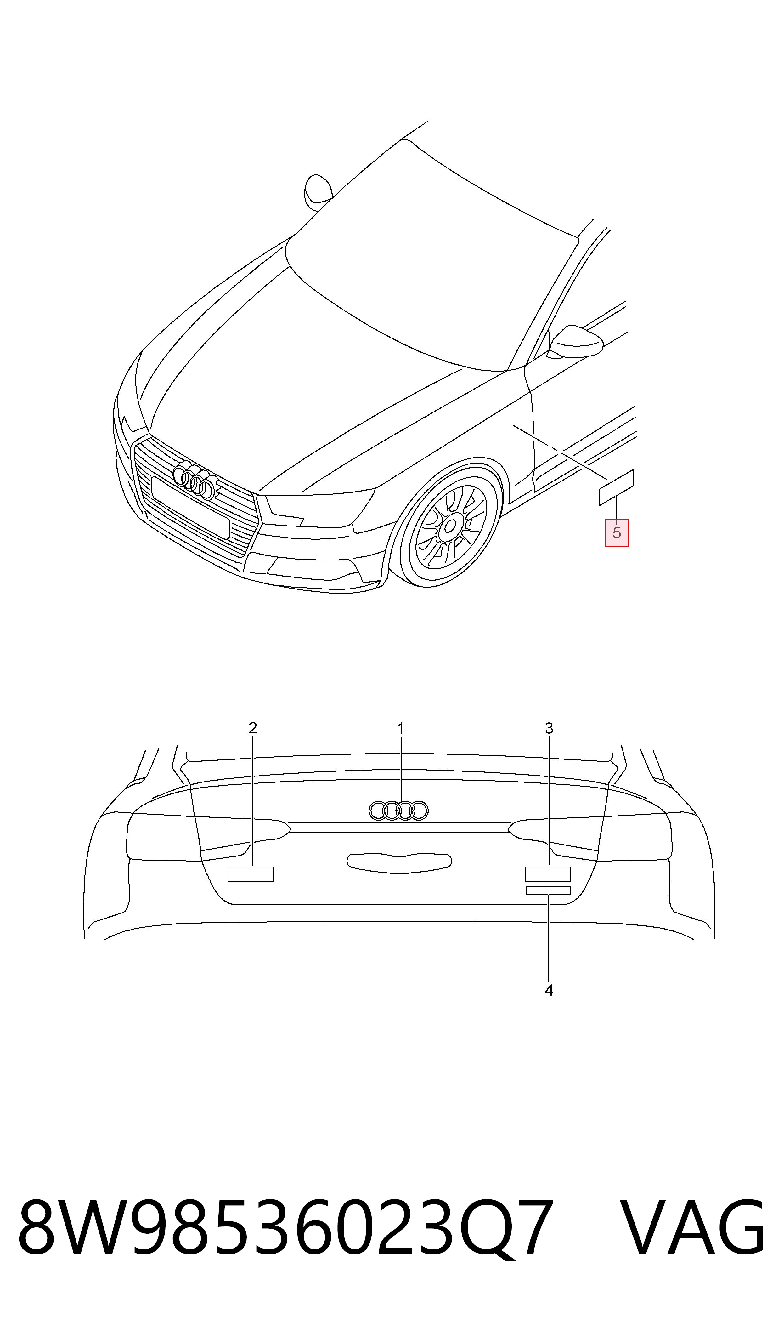 8W98536023Q7 VAG 