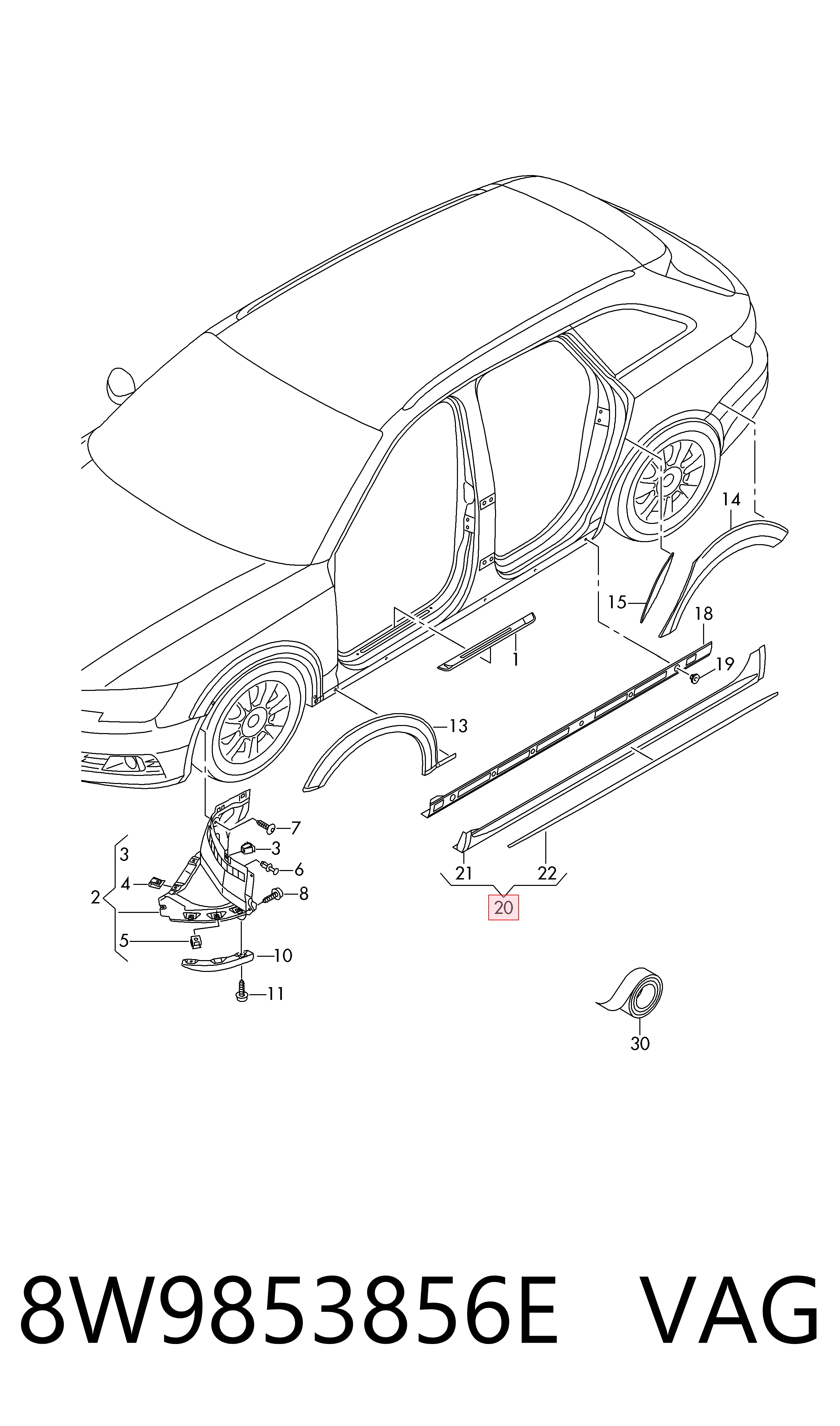 8W9853856E VAG 