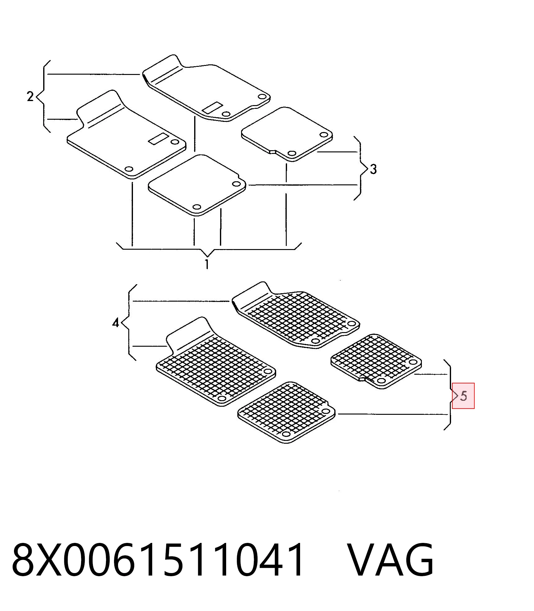 8X0061511041 VAG 