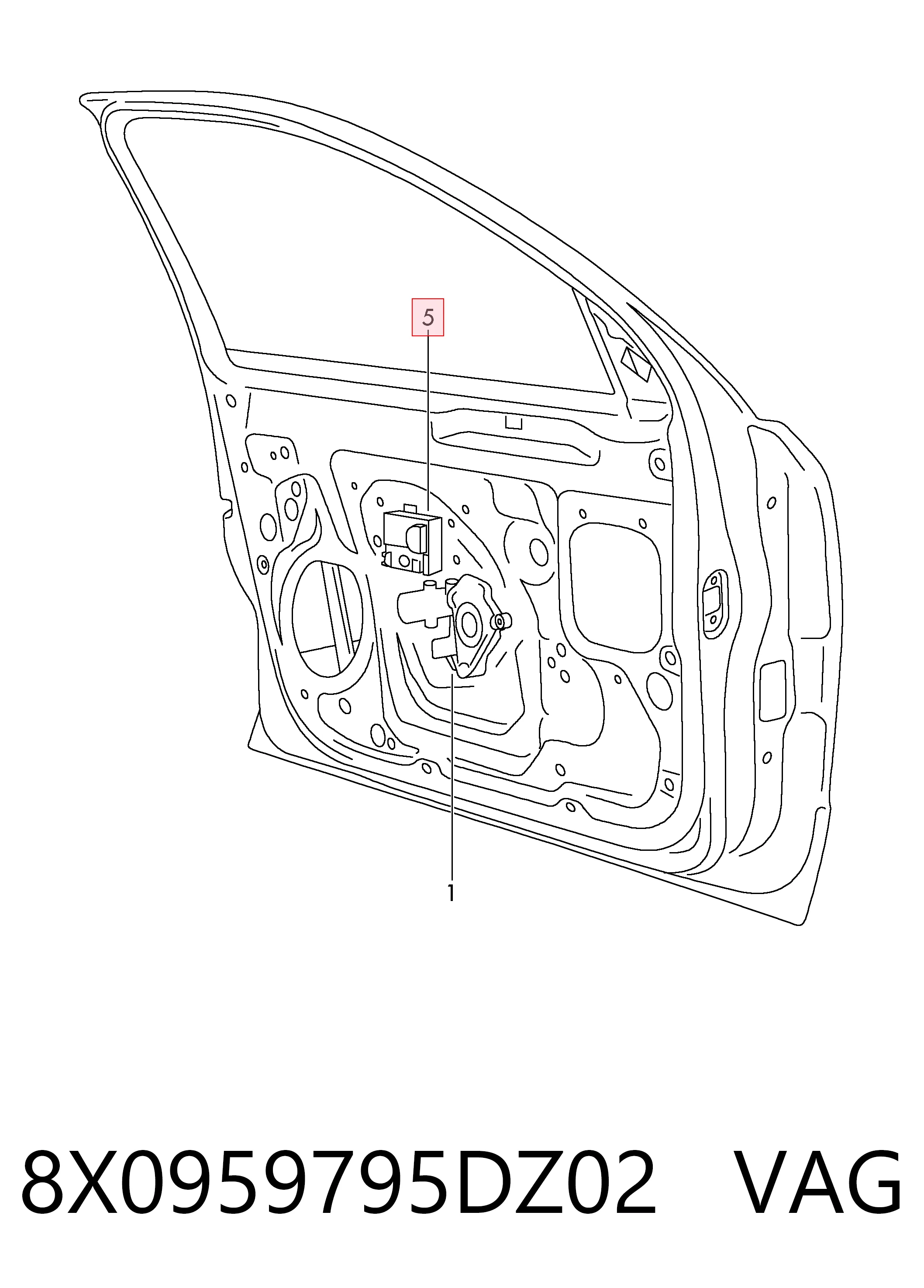 8X0959795DZ02 VAG Блок управления систем комфорта