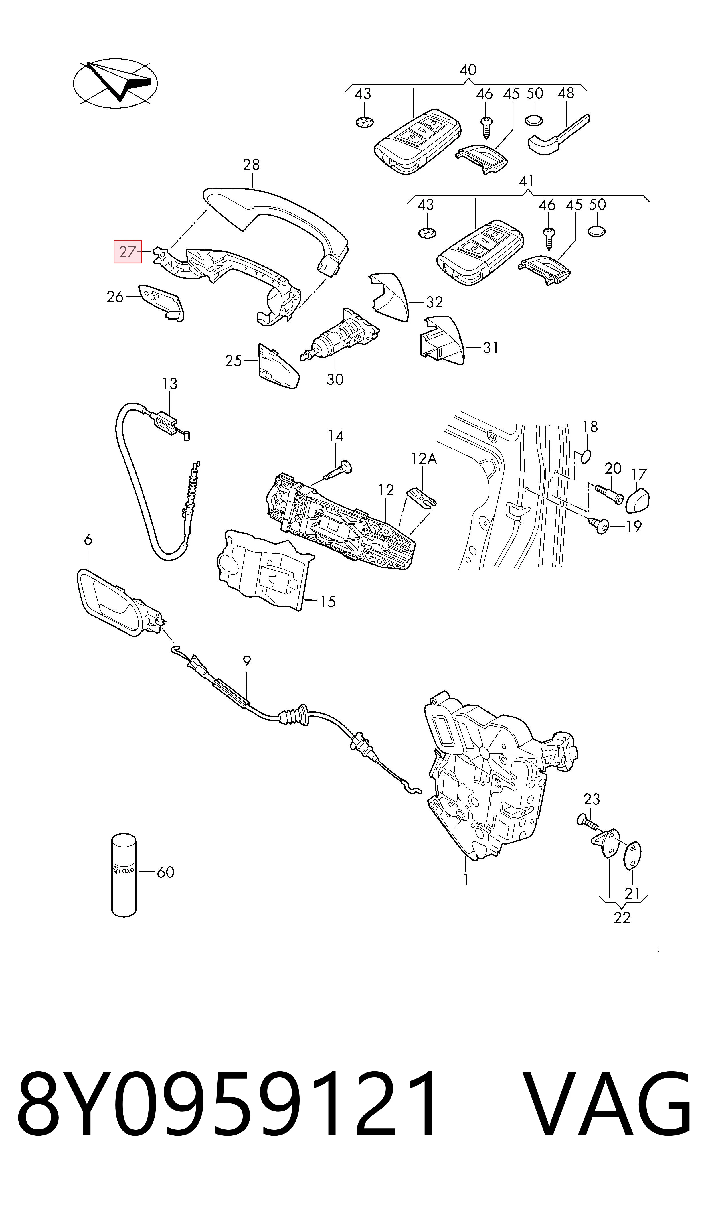  VAG 8Y0959121 цена, от 108.24 USD