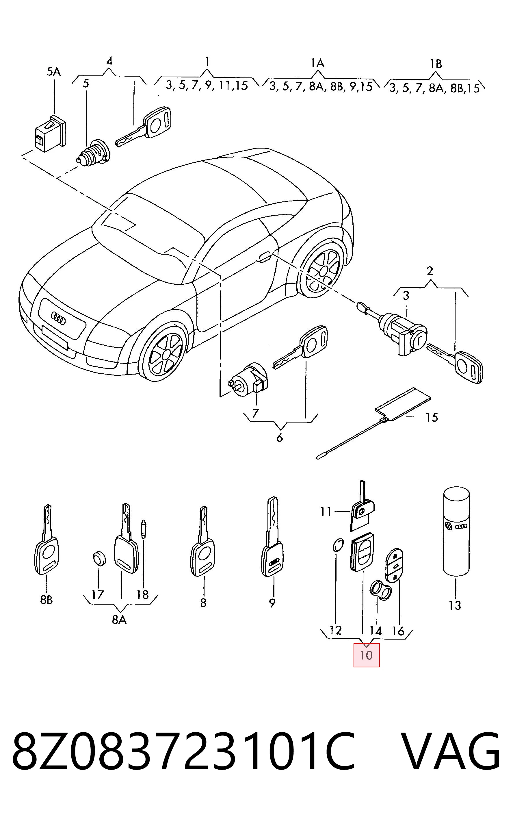 8Z083723101C VAG