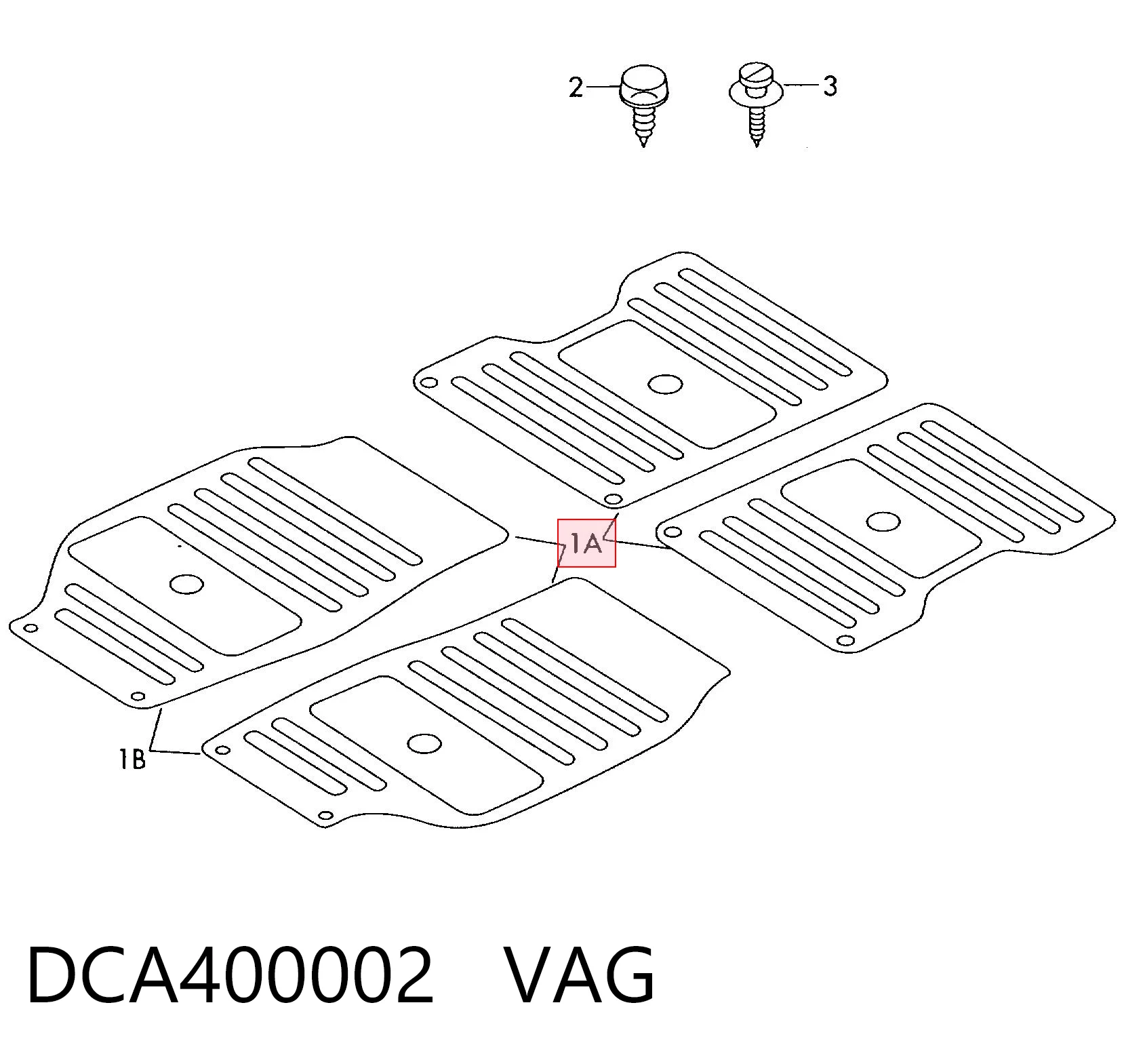 DCA400002 VAG Автоковрики