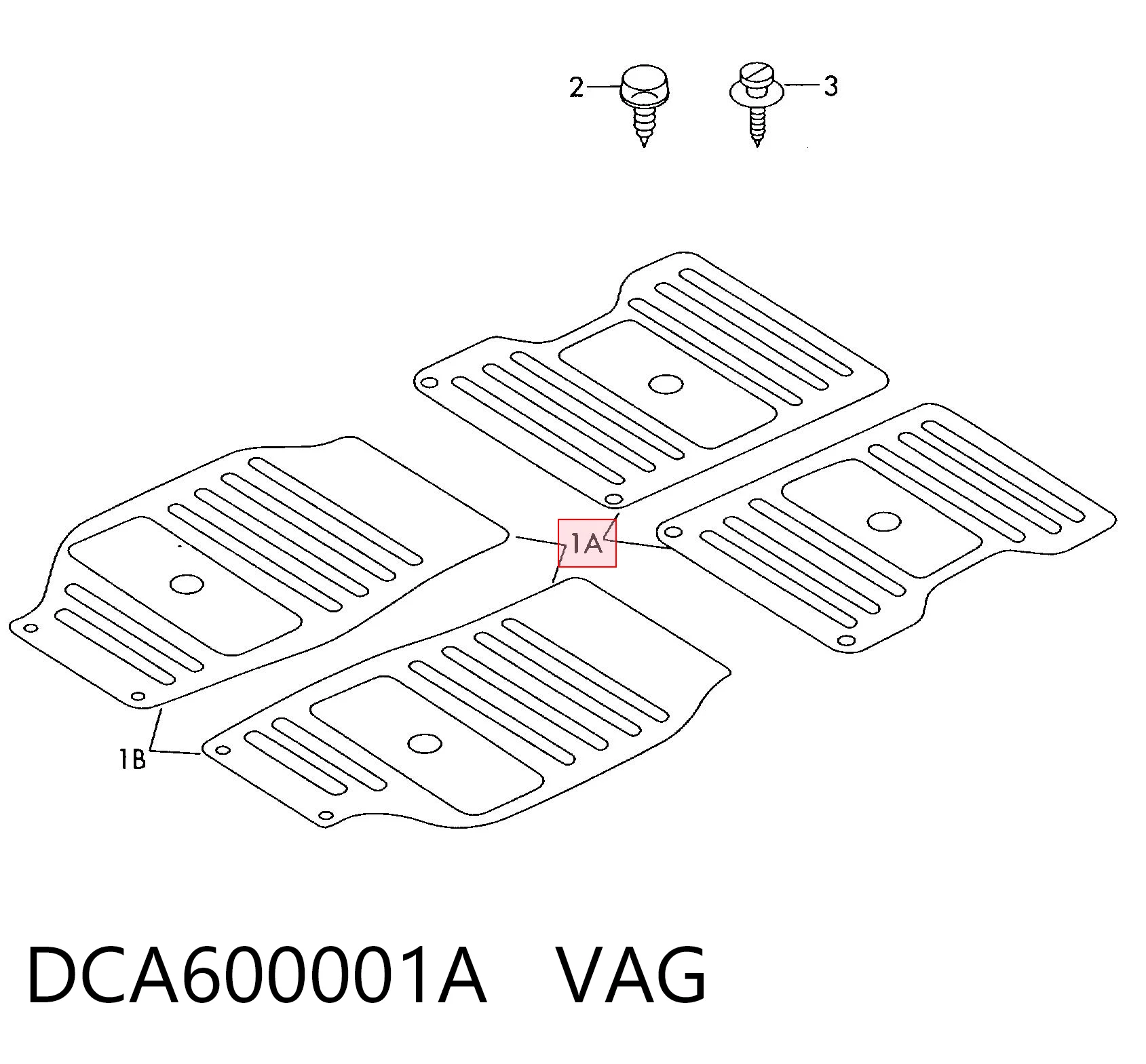 DCA600001A VAG Автоковрики