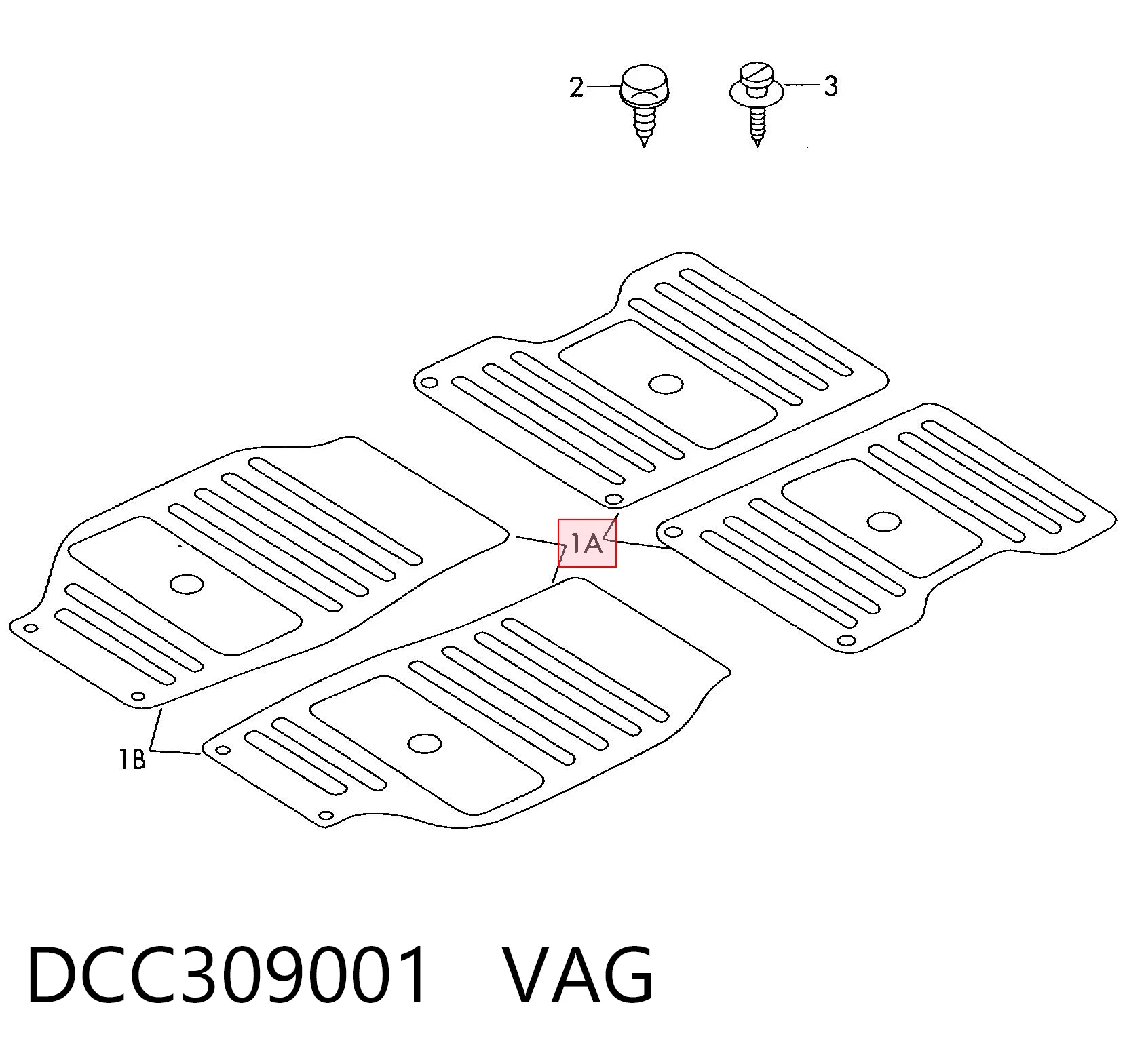 DCC309001 VAG Автоковрики