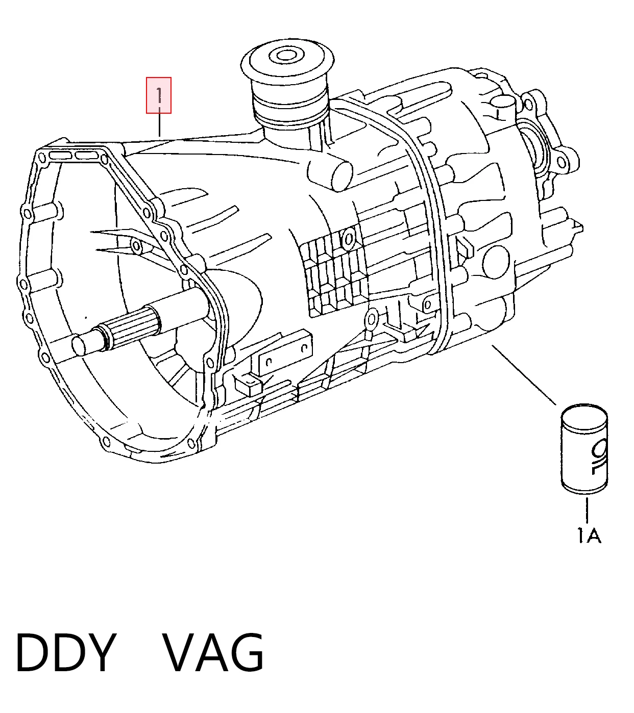 DDY VAG КПП в сборе