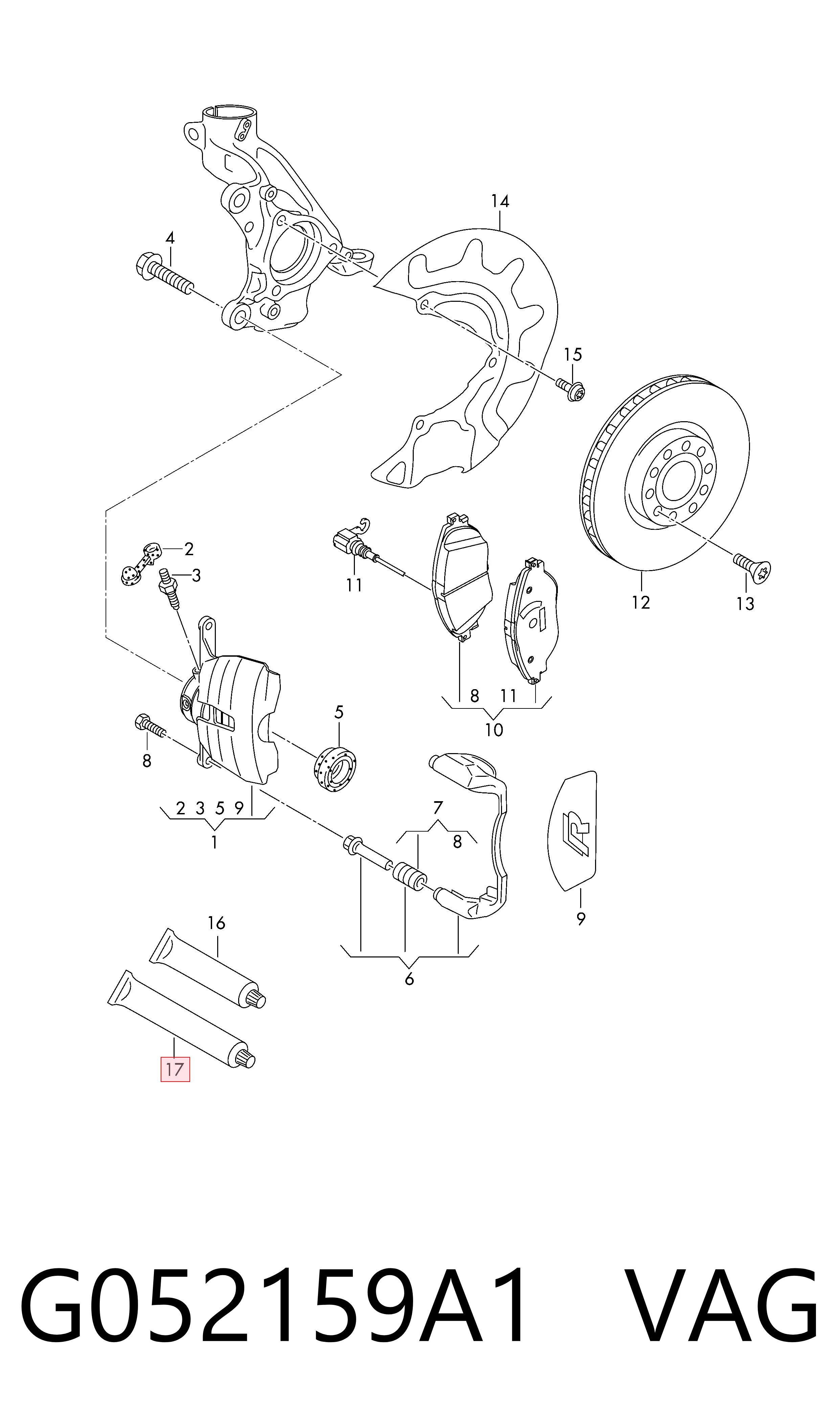 Смазка универсальная VAG G052159A1