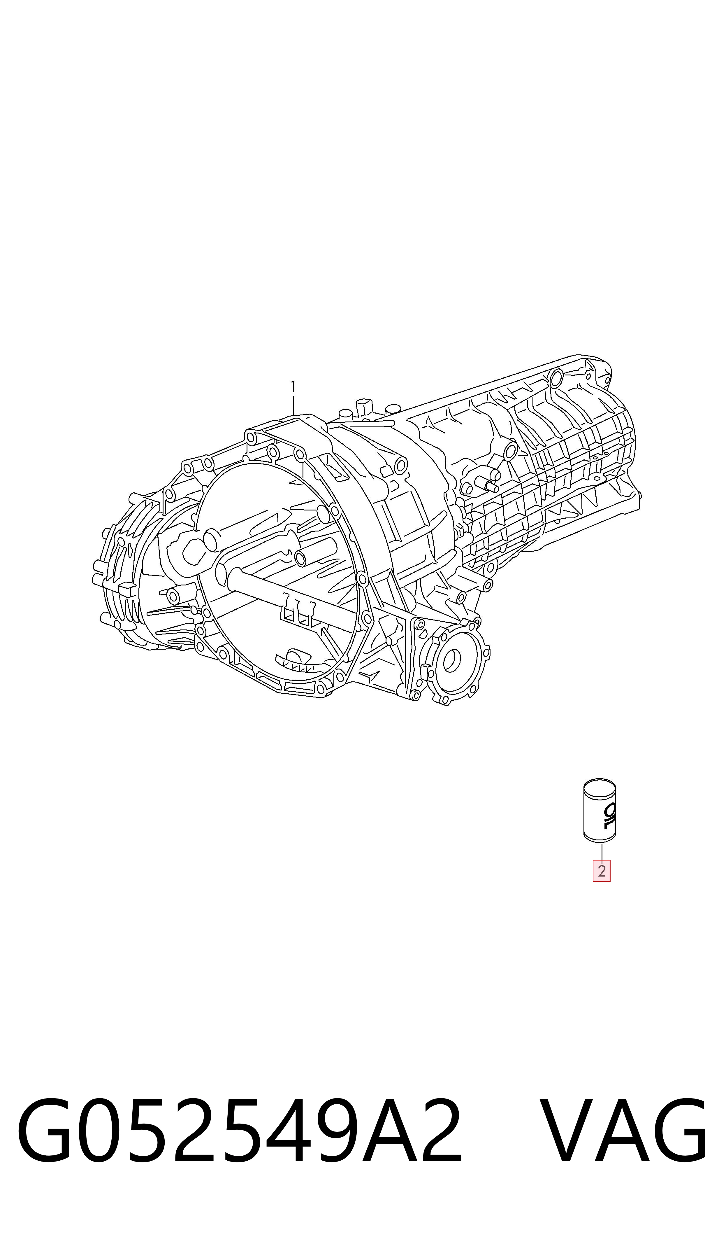 Масло трансмиссии VAG G052549A2