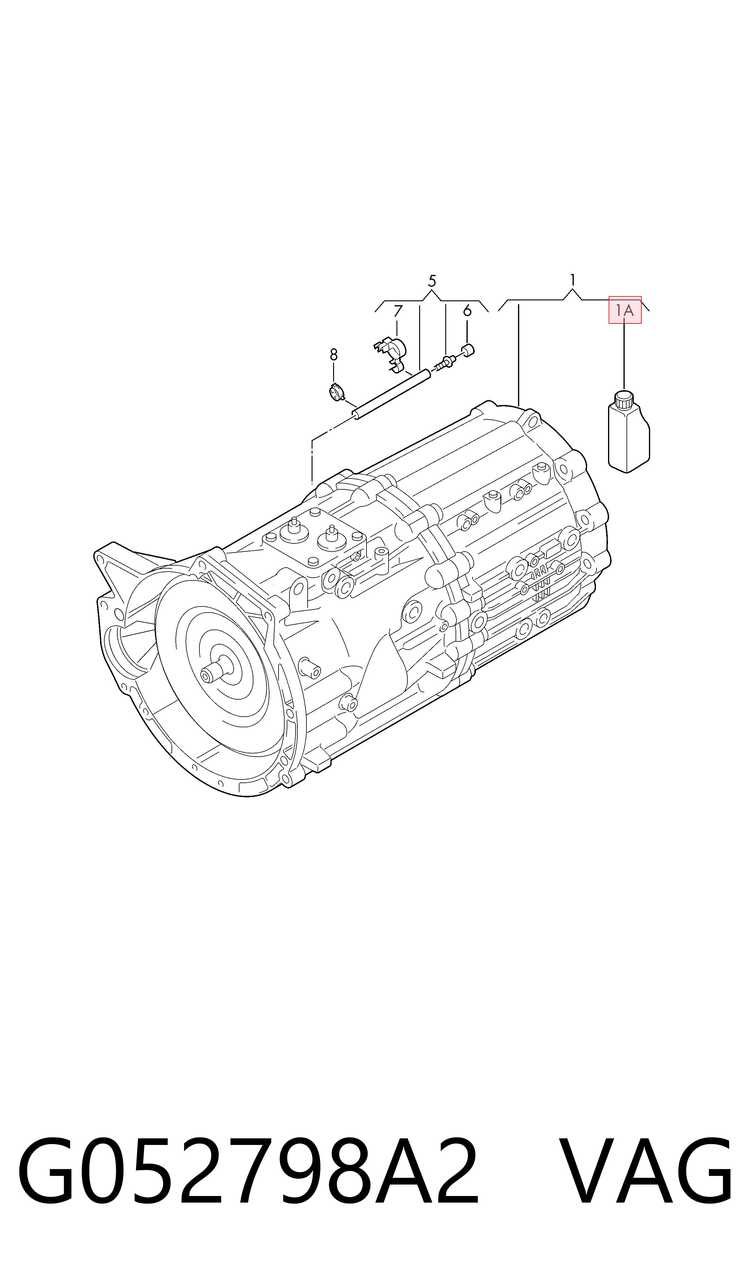 Масло трансмиссии VAG G052798A2
