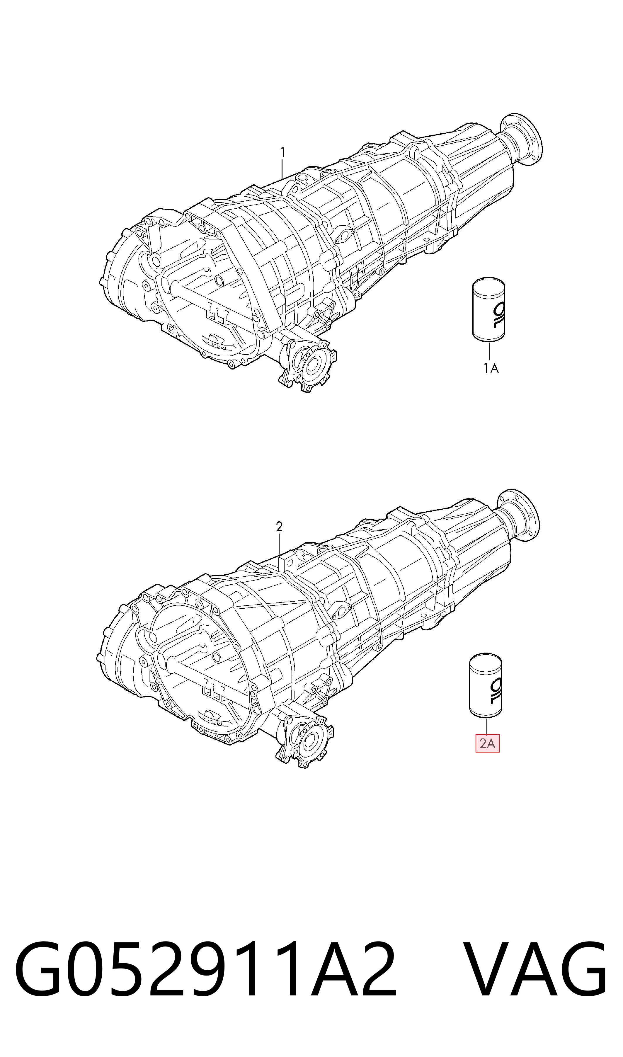 Масло трансмиссии VAG G052911A2