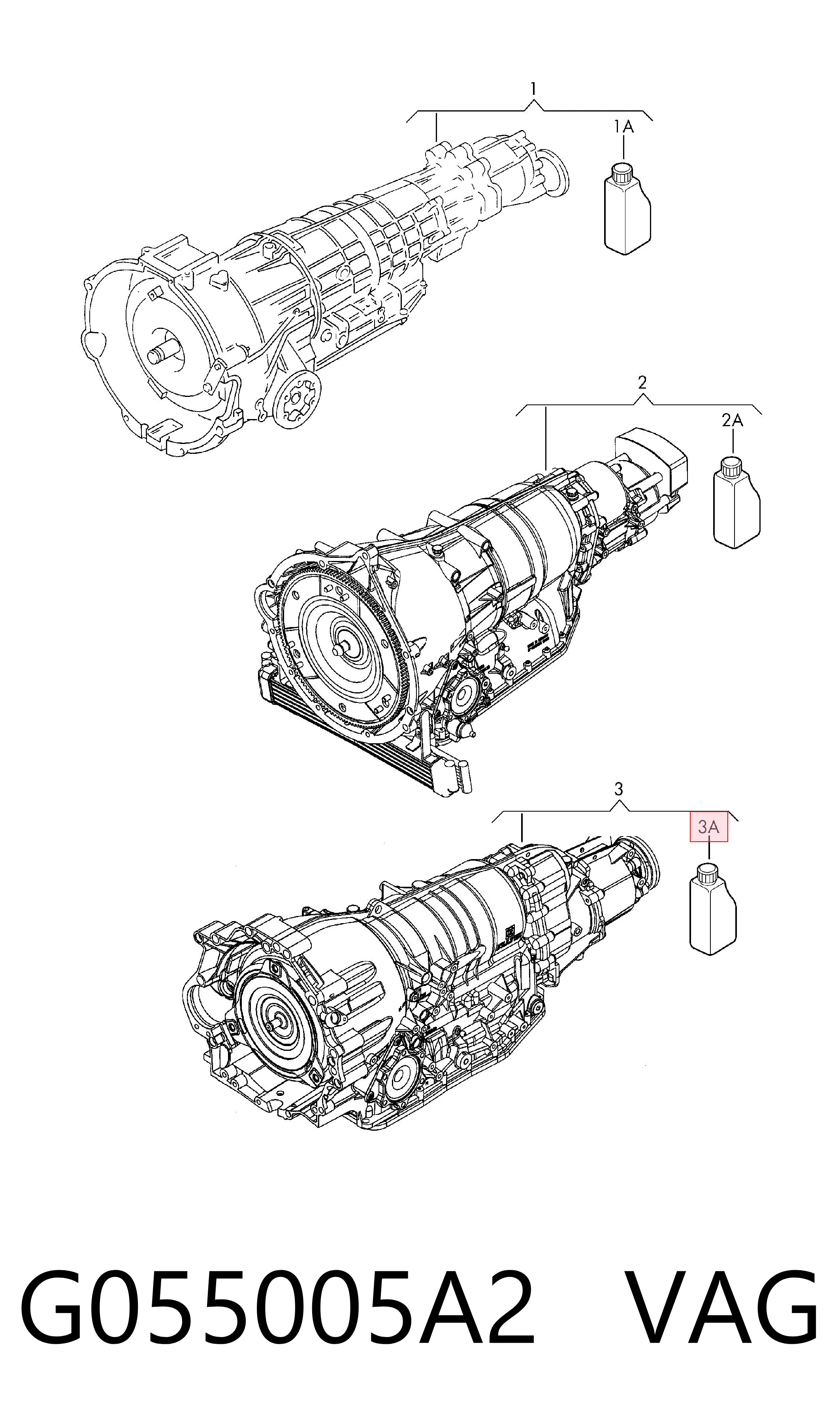 Масло трансмиссии VAG G055005A2