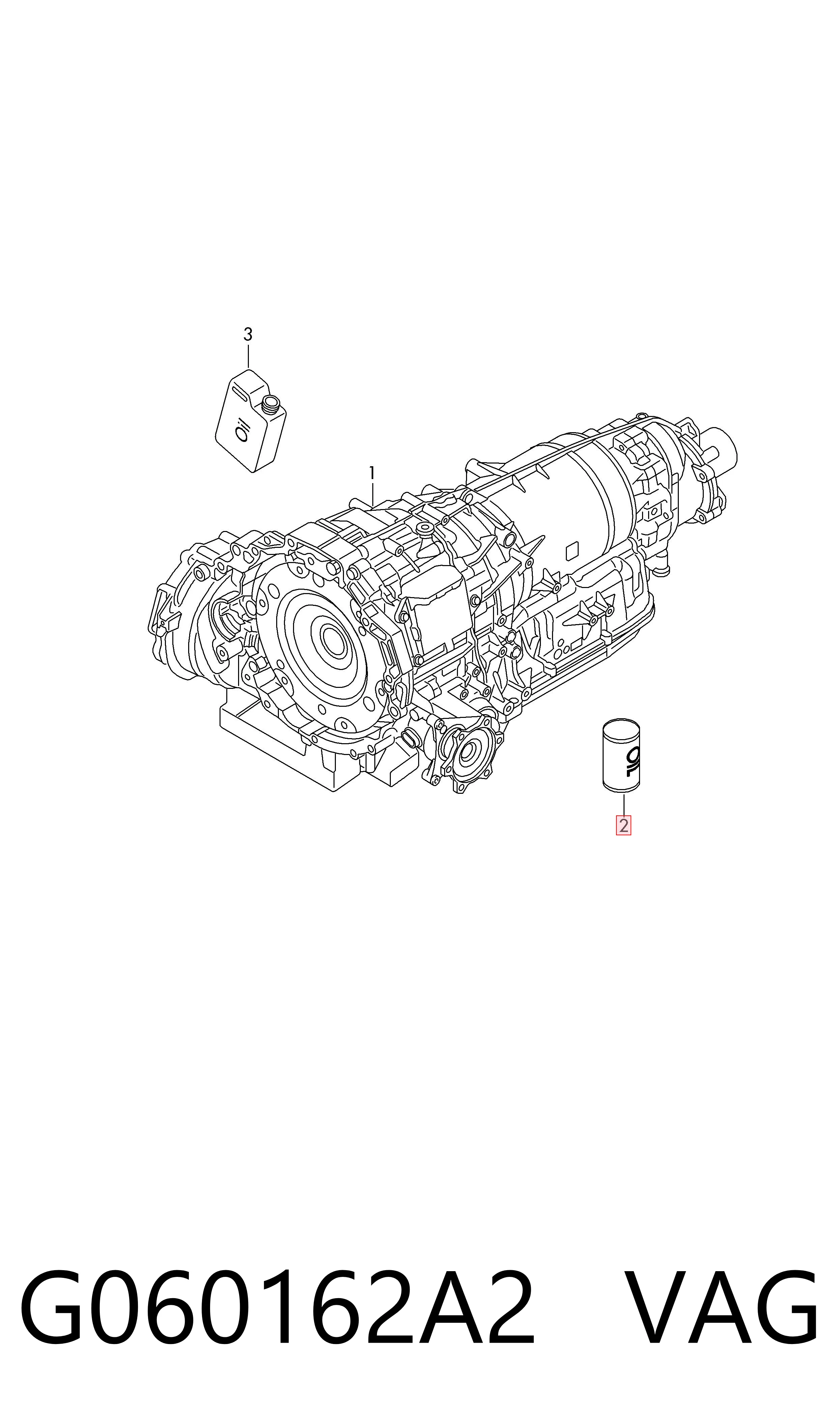 Масло трансмиссии VAG G060162A2