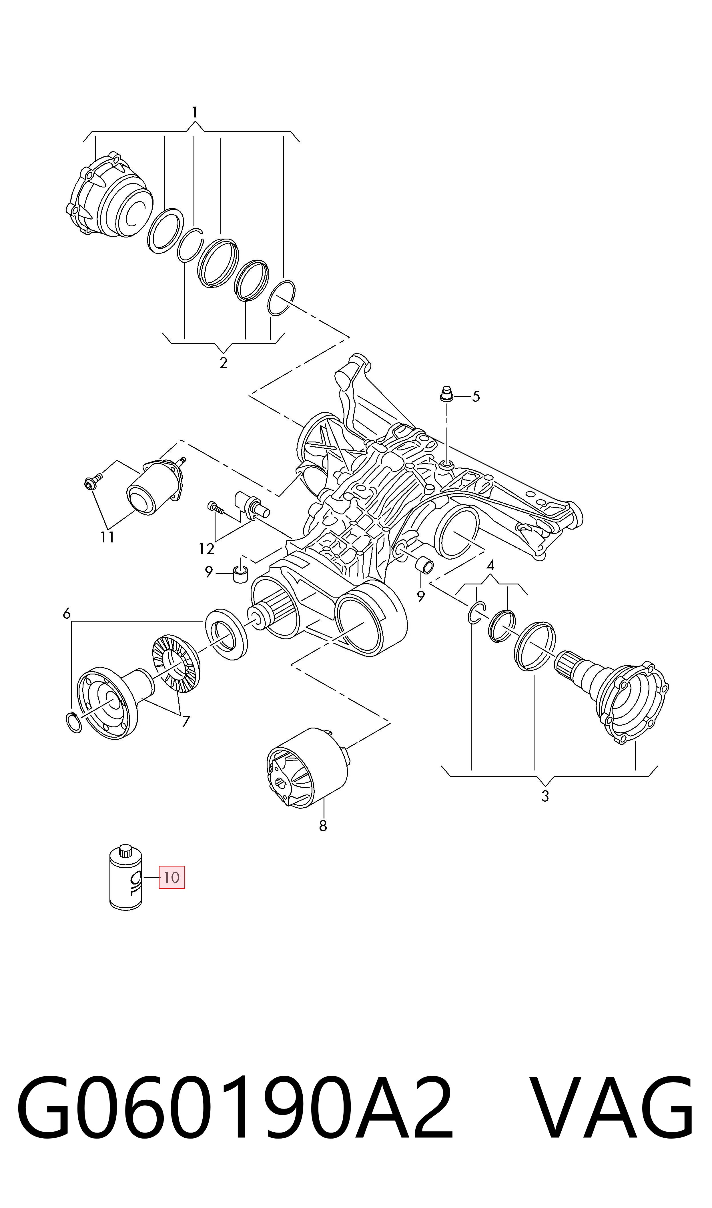 Масло трансмиссии VAG G060190A2