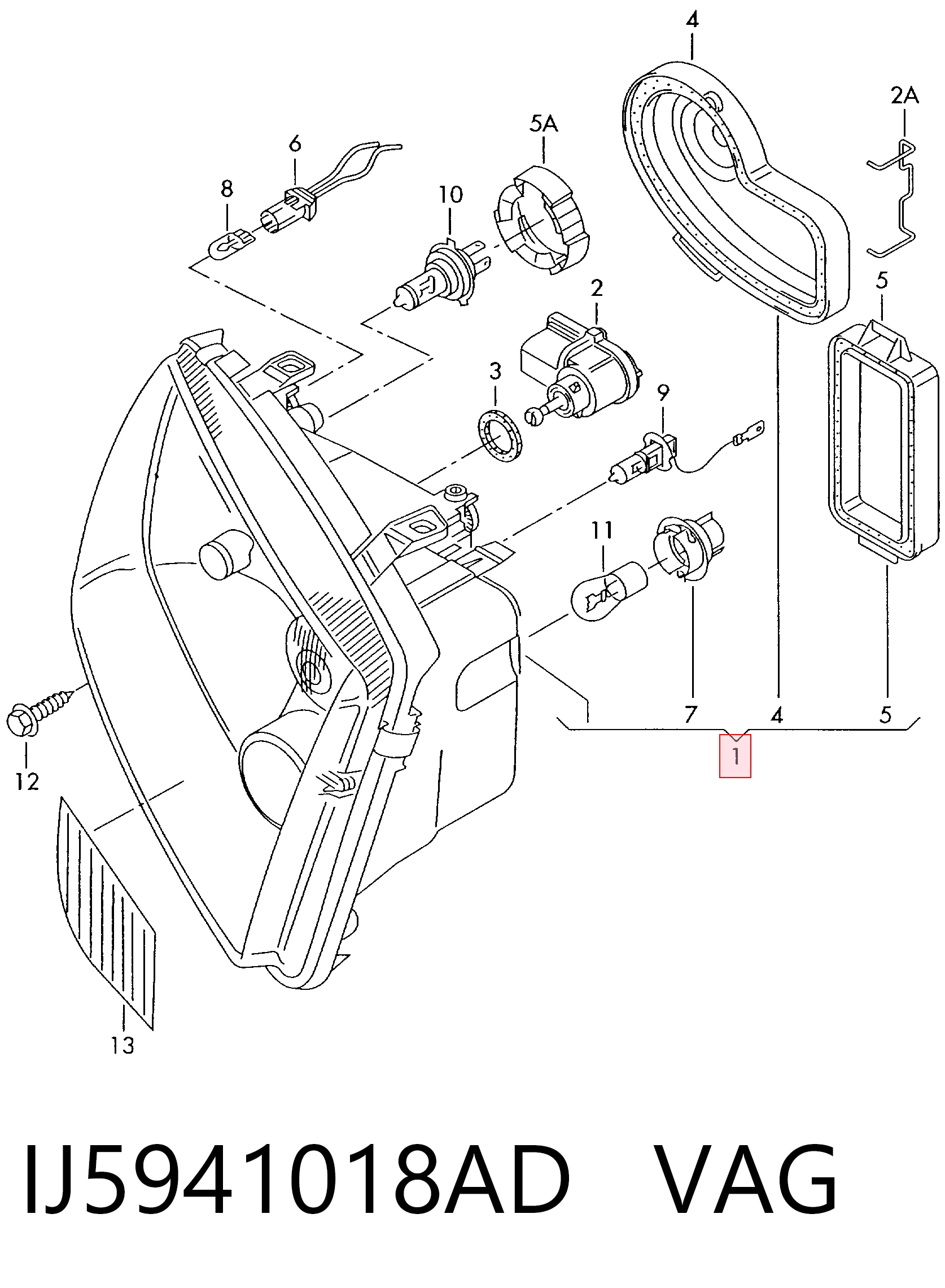 Фара левая TYC 205677082B цена, от 66.46 USD