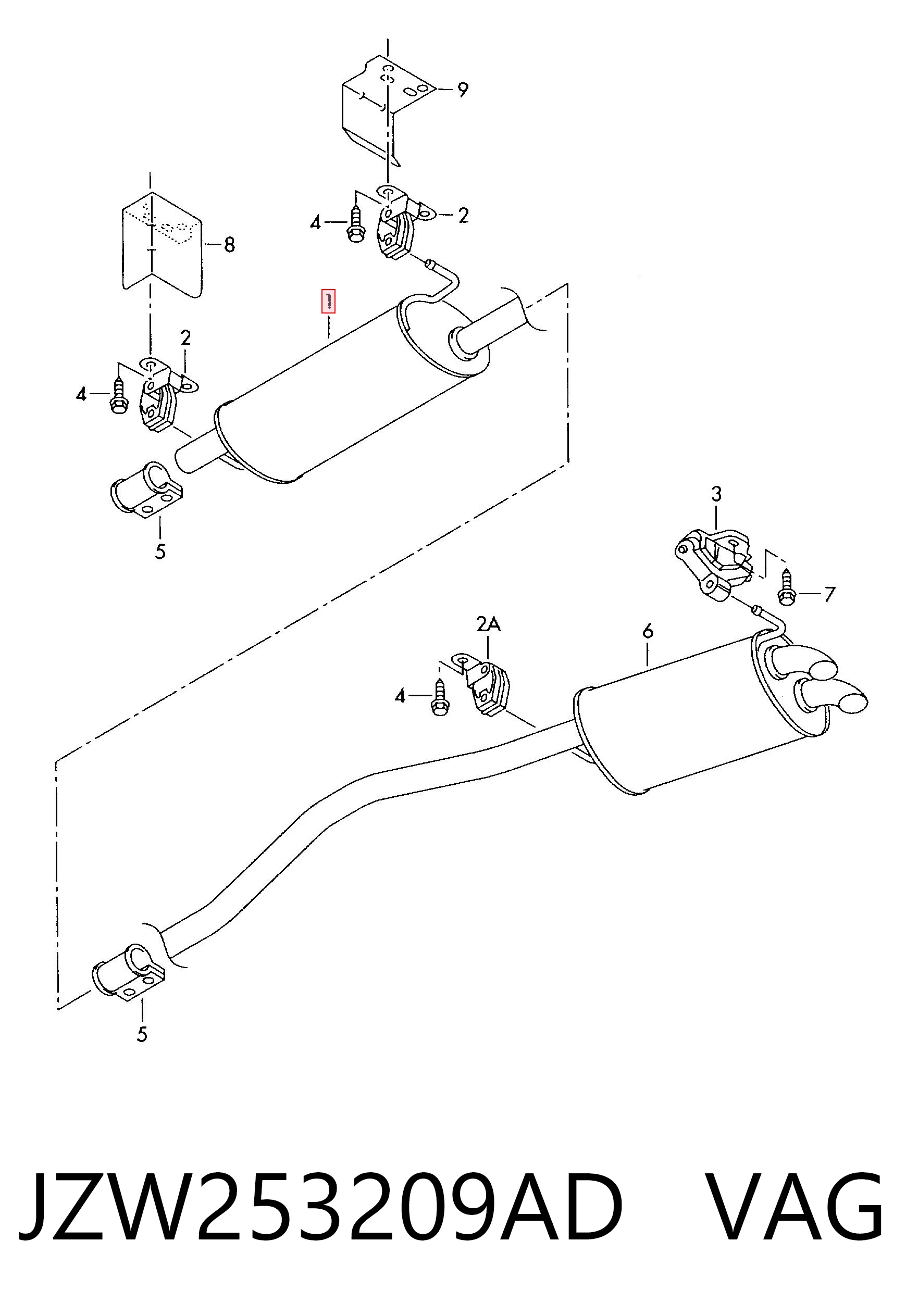 Купить FP7405G21 Polmostrow Выхлоп центральный