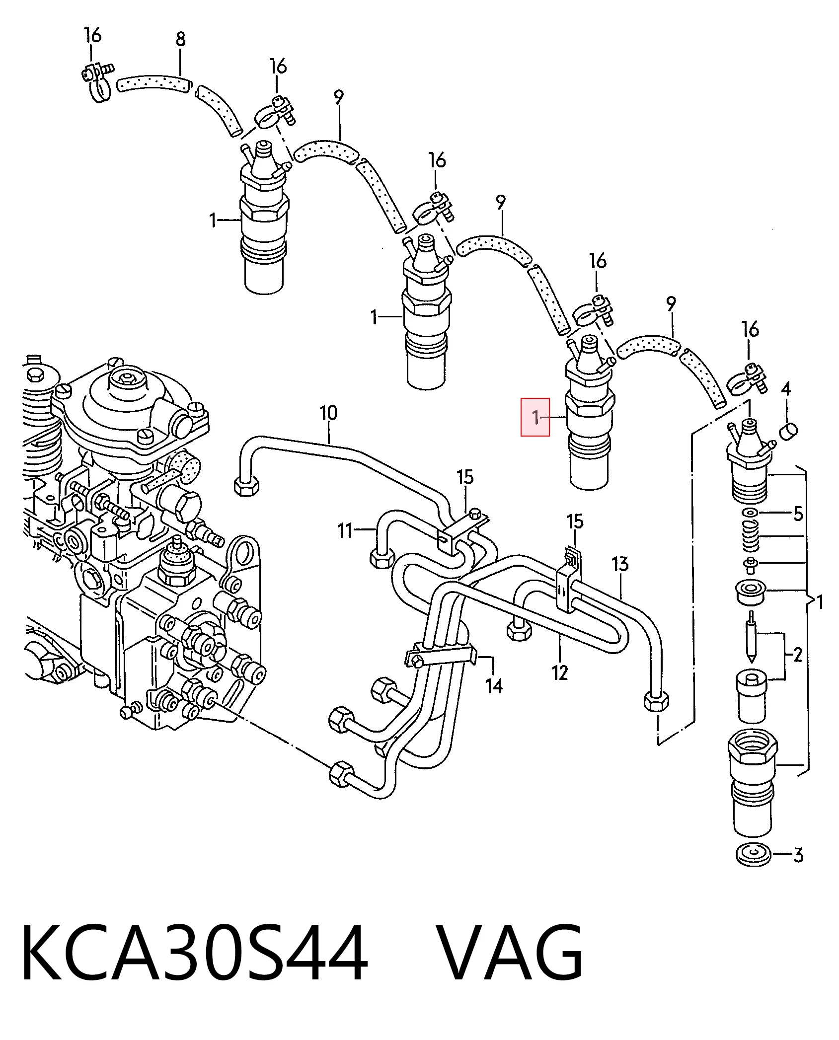 Форсунки Bosch KCA30SD274