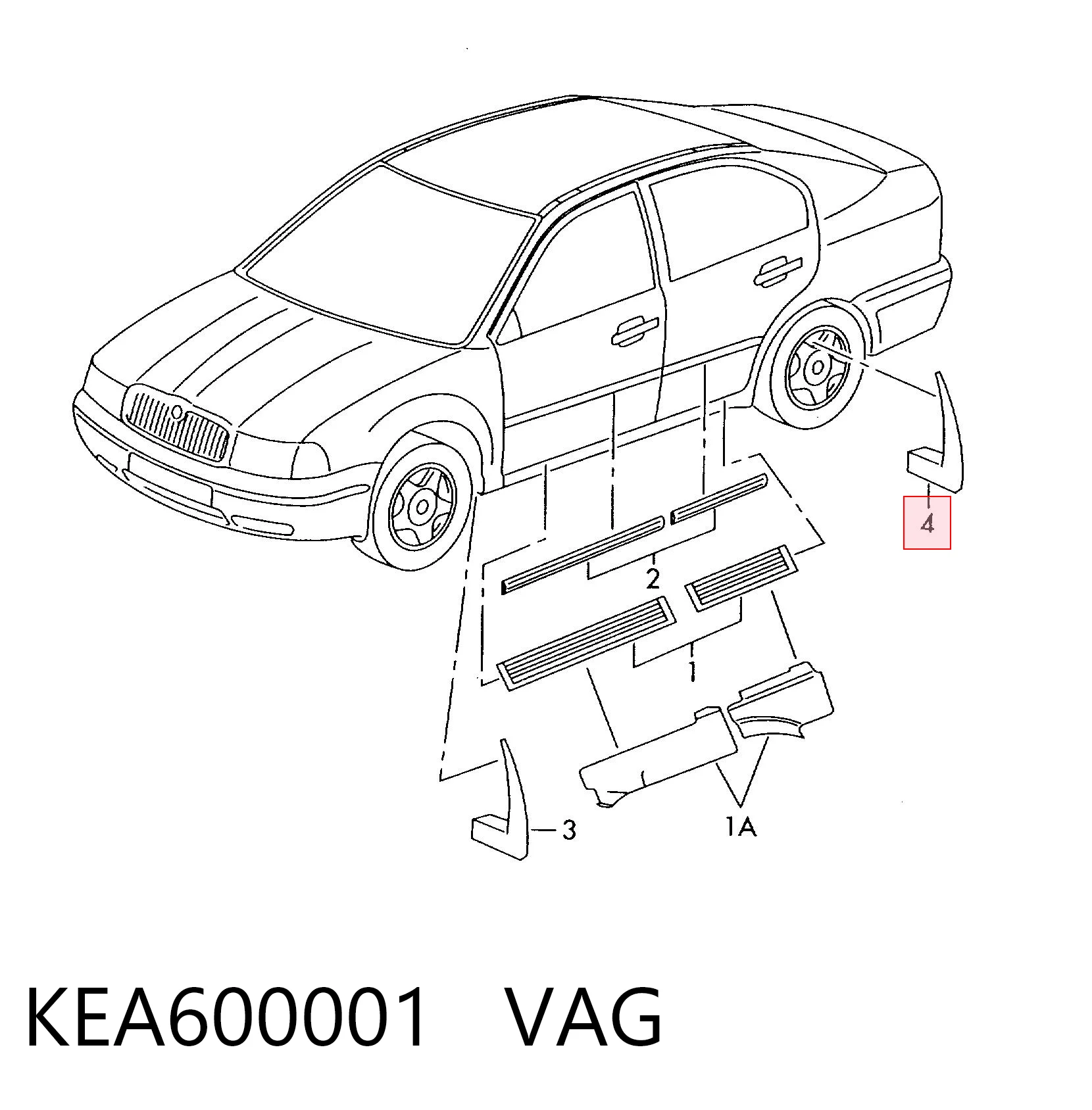 Брызговики задние, комплект Skoda Octavia II A5 универсал (1Z5) (2004 - 2013) цена, от 18.65 USD
