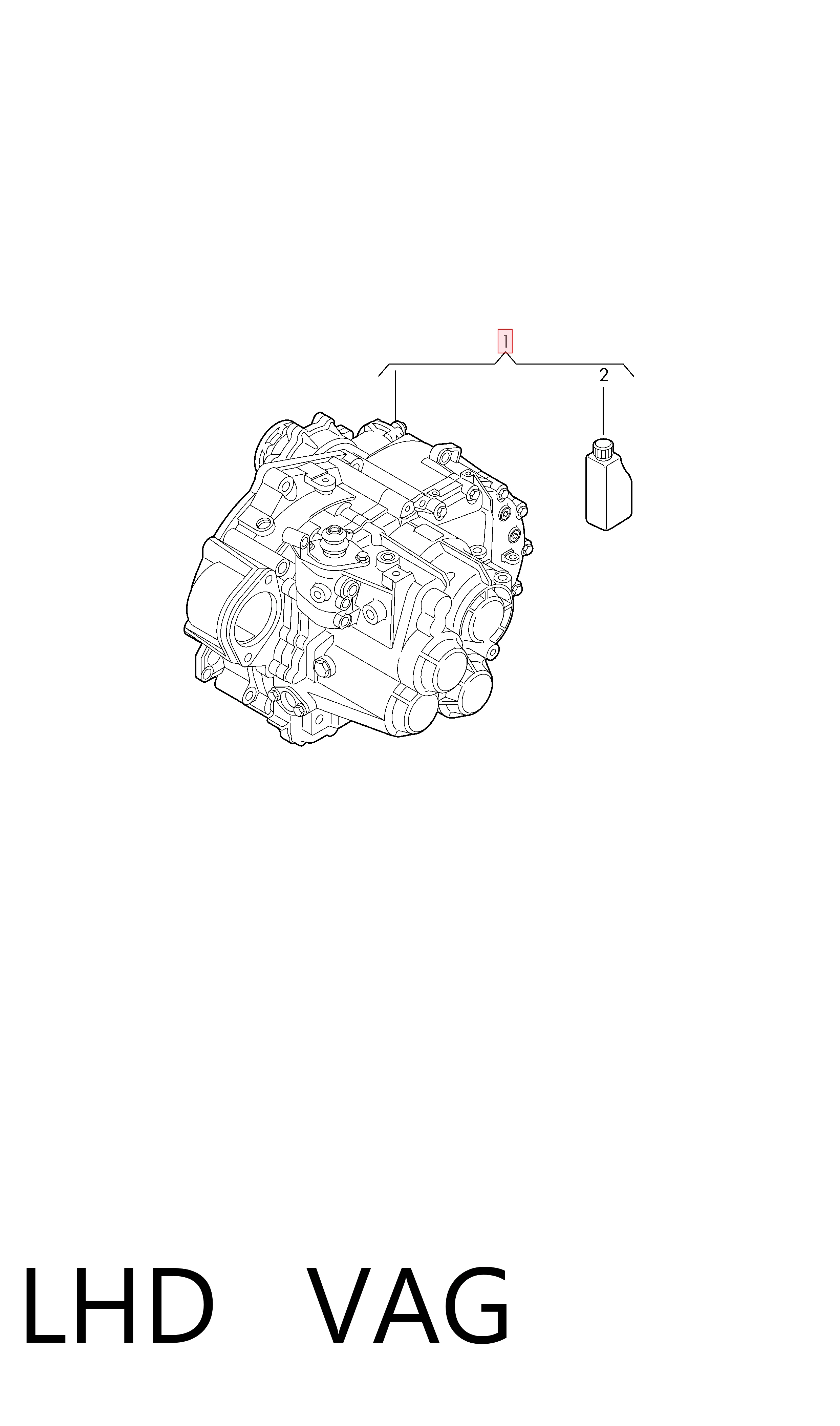 LHD VAG КПП в сборе