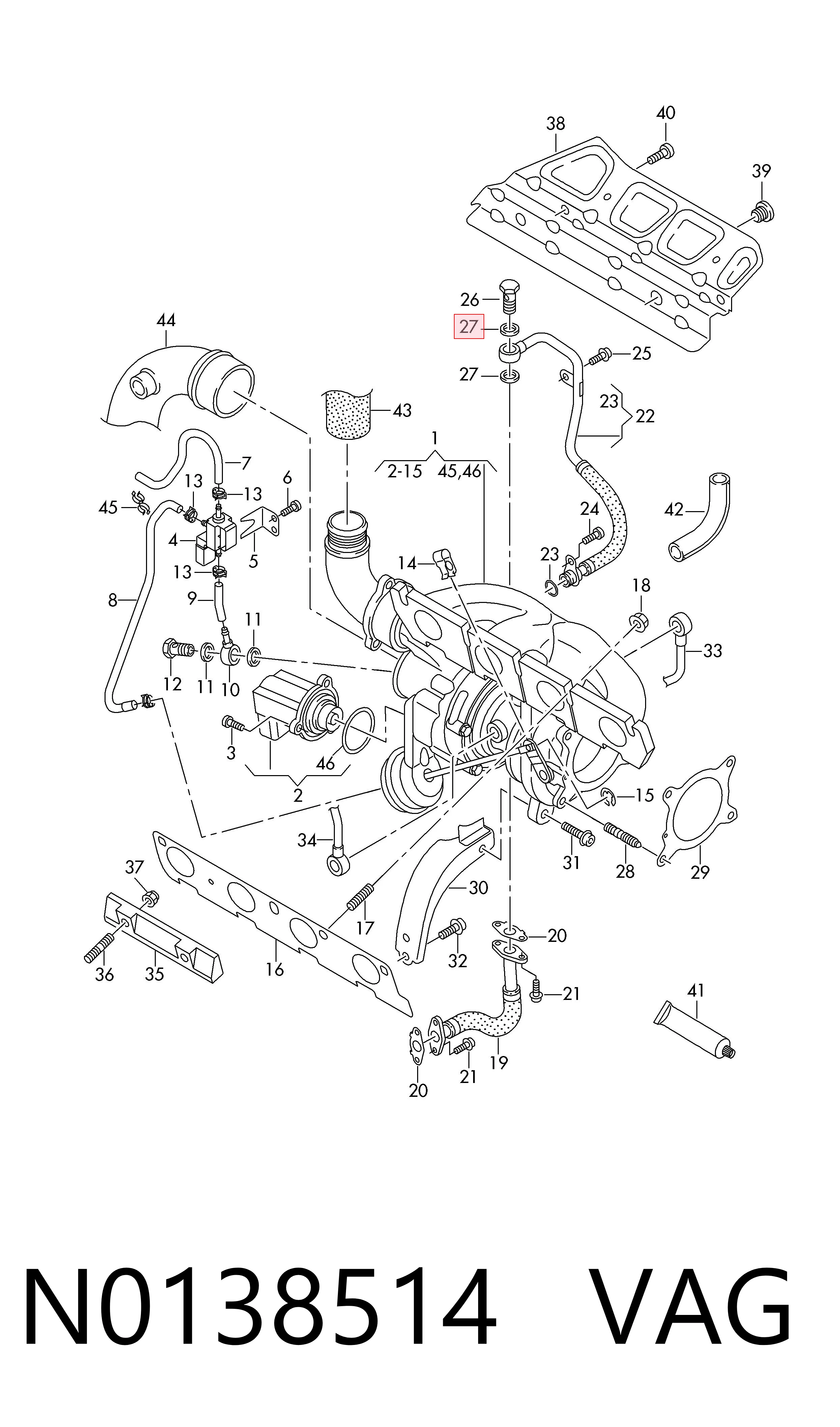 Уплотнитель форсунок VAG N0138514 цена, от 2.32 USD