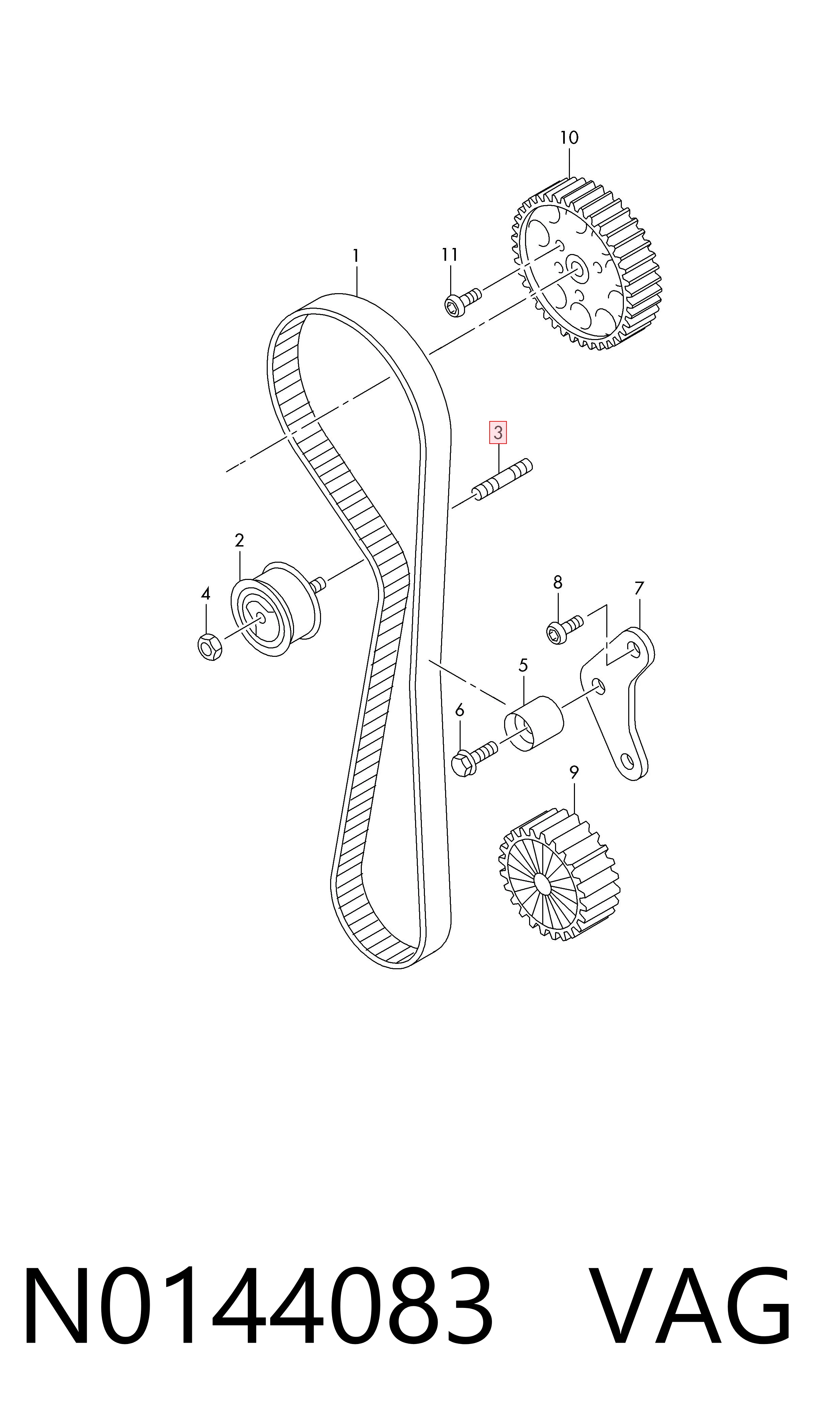  VAG N0144083 цена, от 2.84 USD