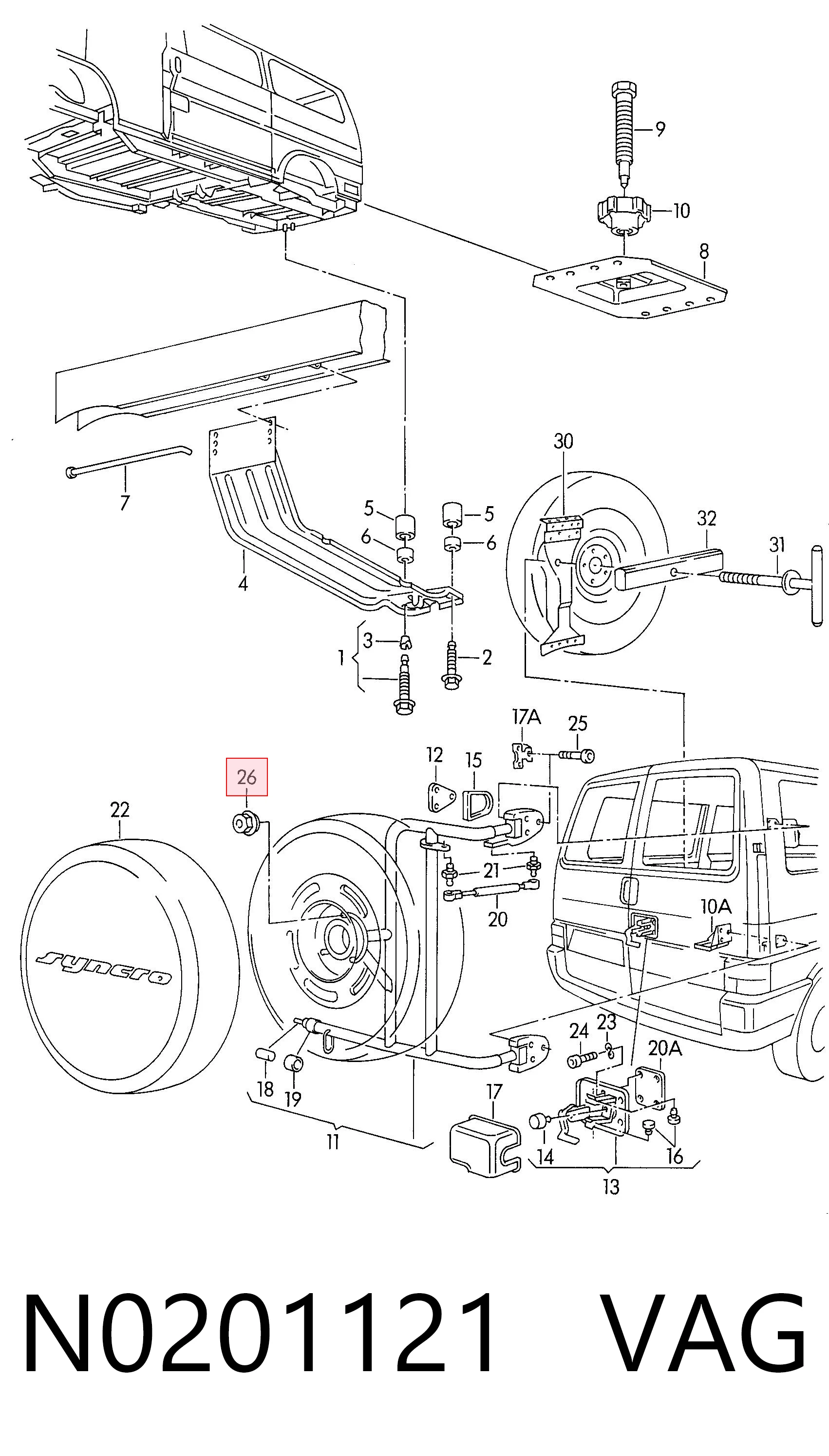 Гайка колесная Mercedes A6084010072