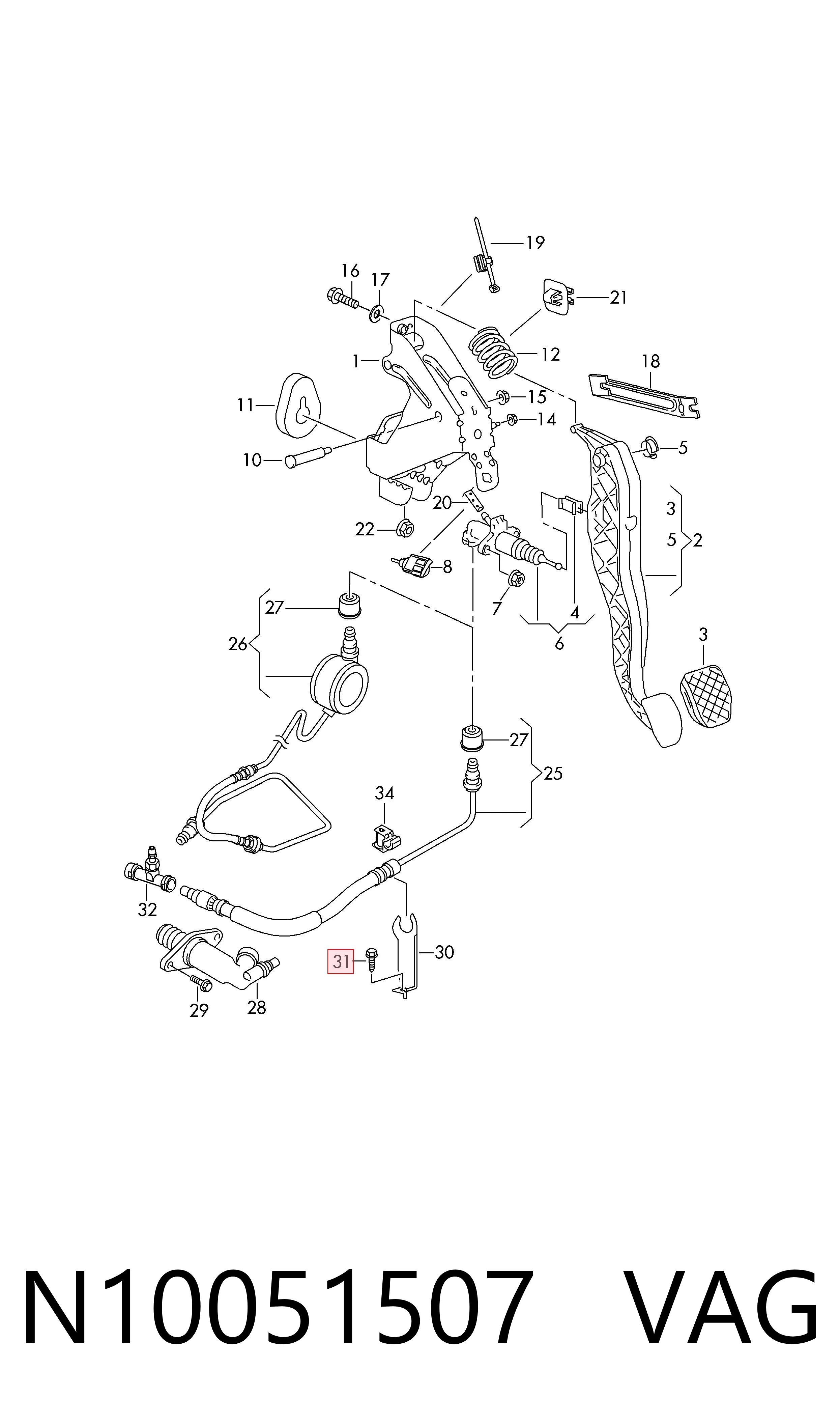  VAG N10051507 цена, от 1.27 USD