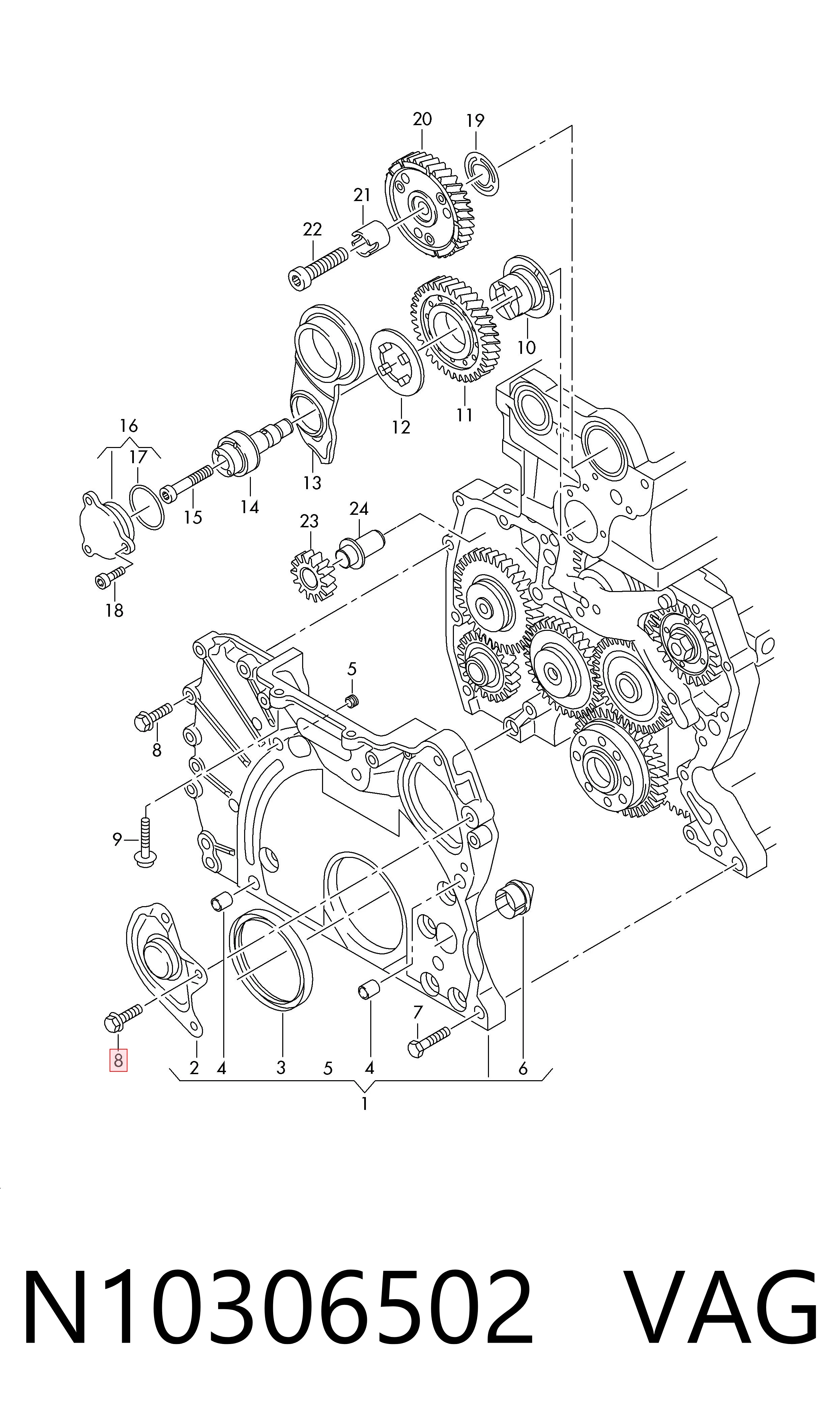 VAG N10306502 цена, от 2.91 USD