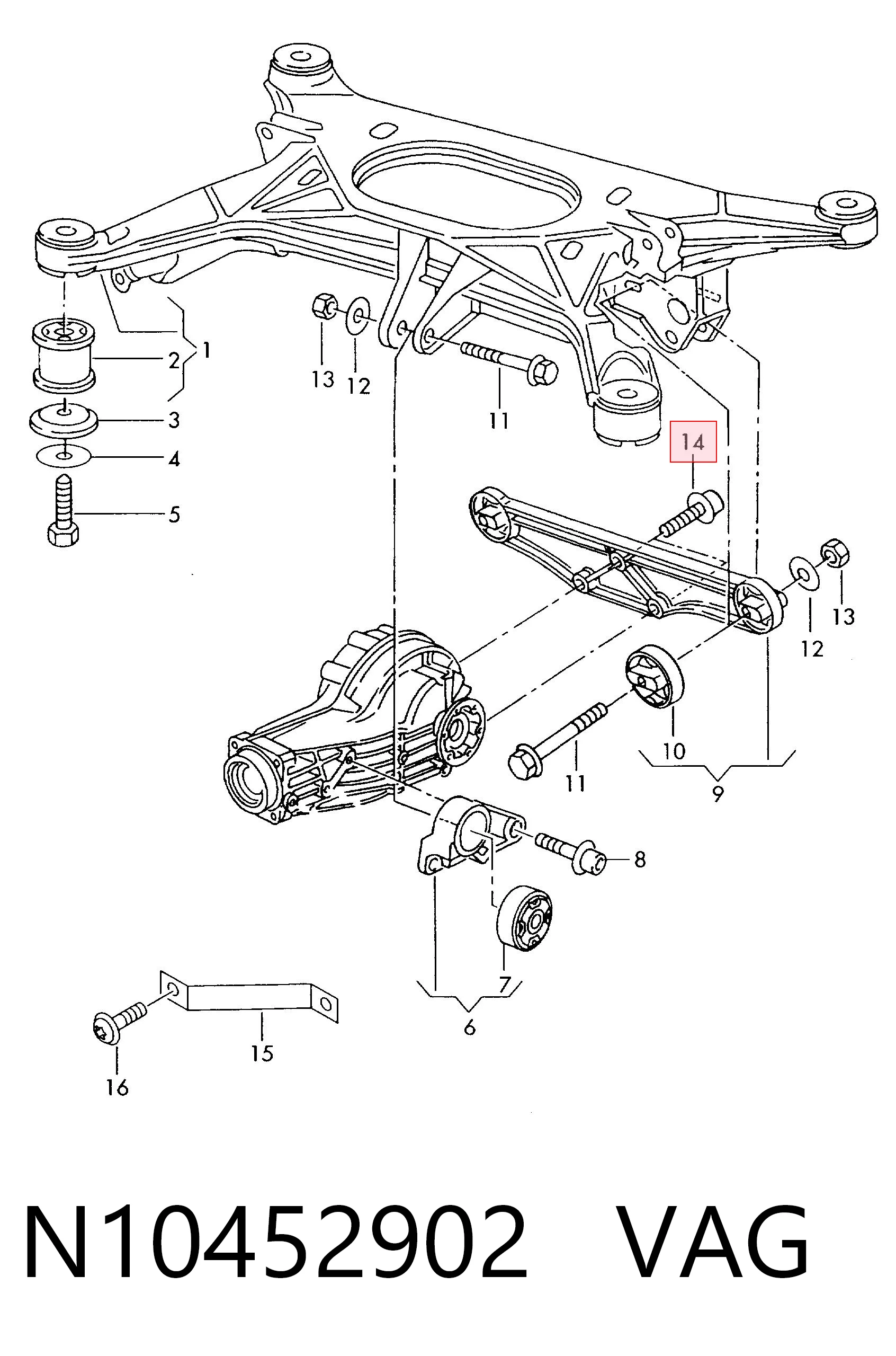  VAG N10452902 цена, от 0.90 USD