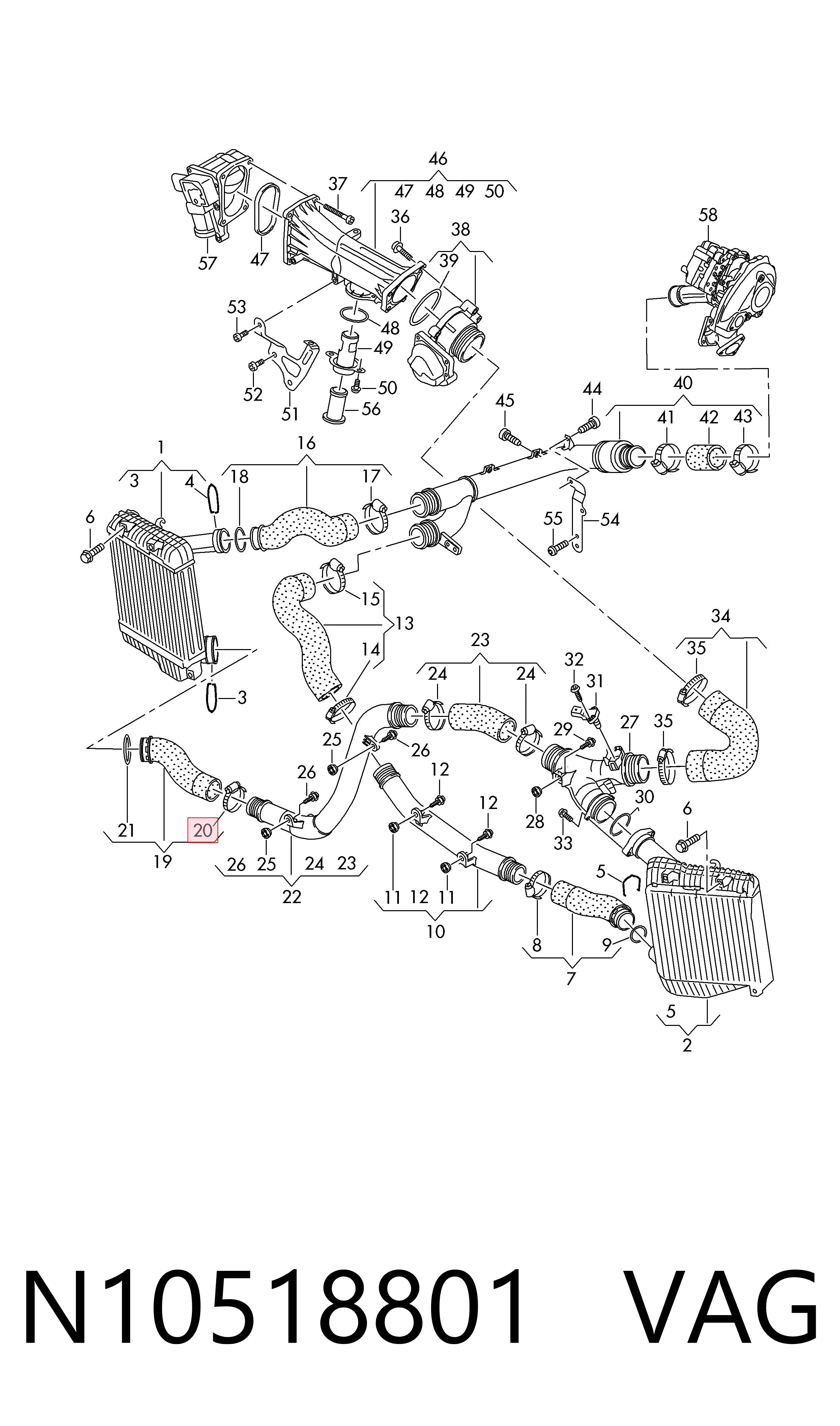  VAG N10518801 цена, от 6.74 USD