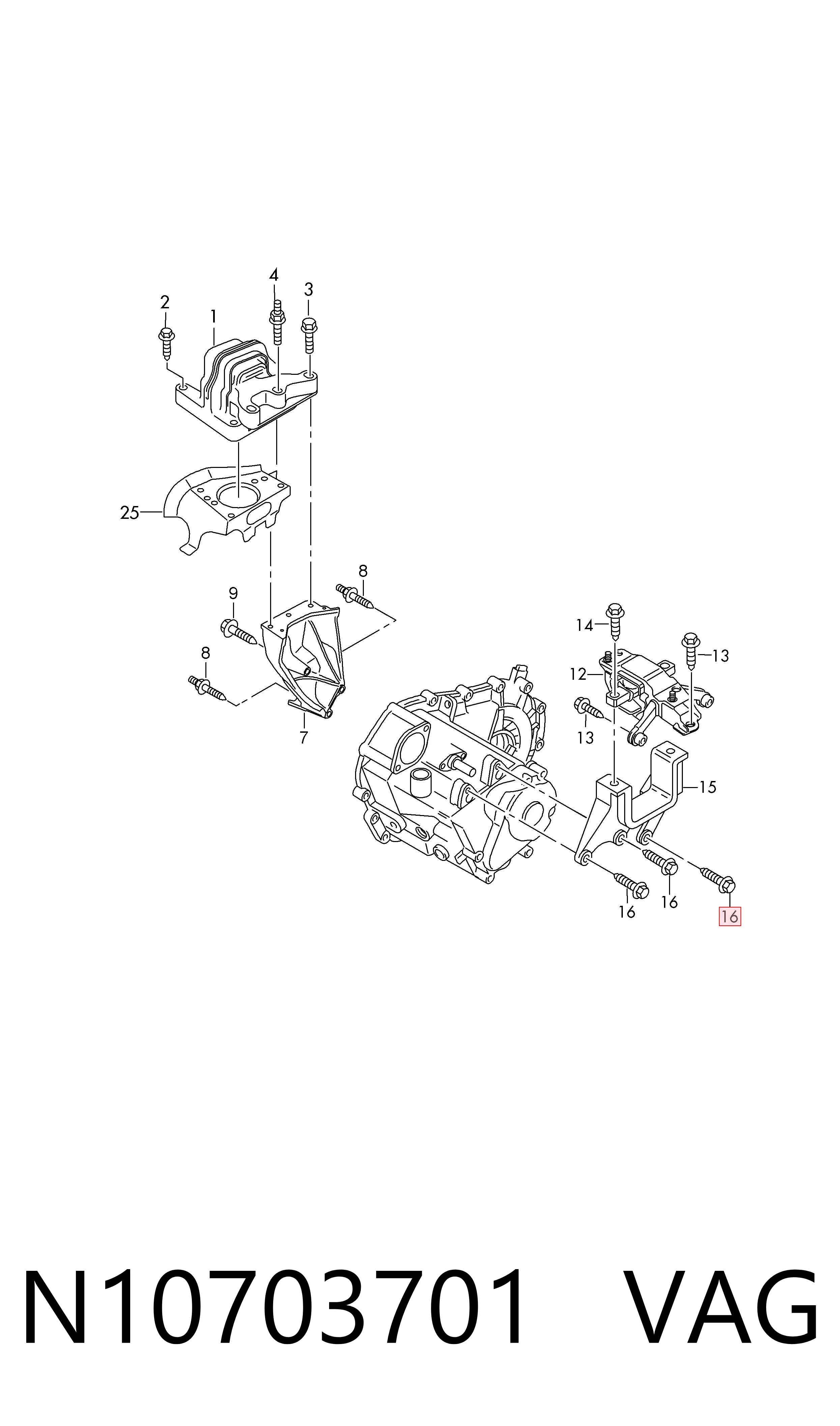  VAG N10703701 цена, от 2.88 USD